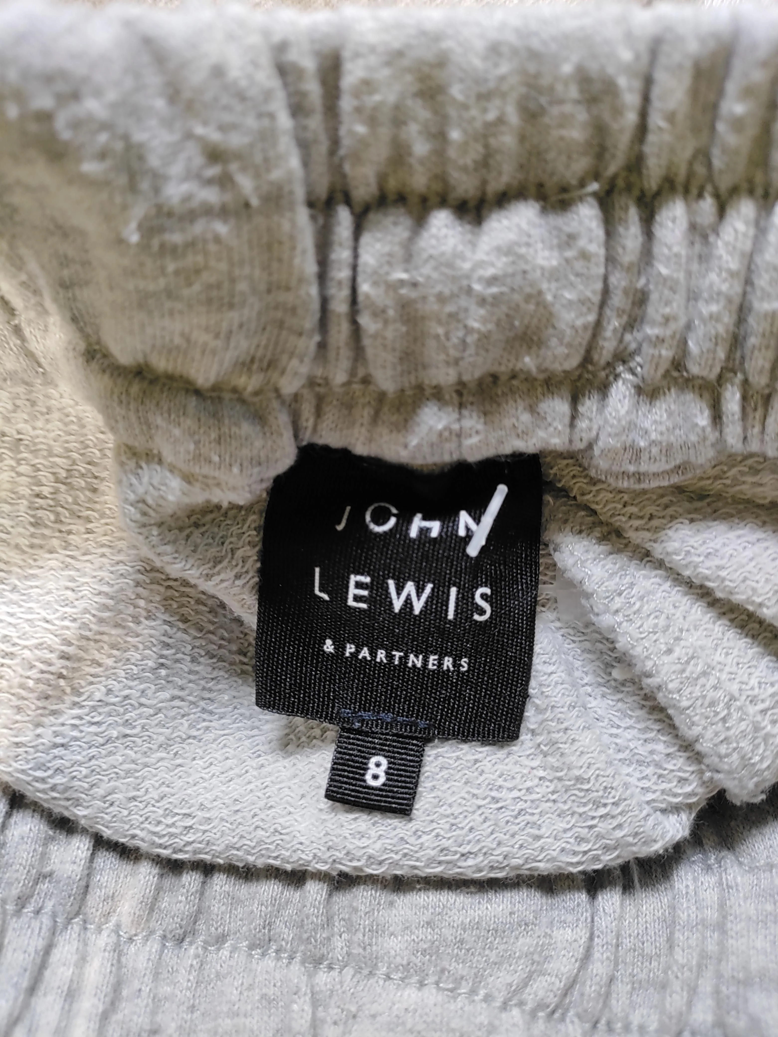 John Lewis & Partners Women's Sports Bottoms UK 8 Grey Cotton - Image 6