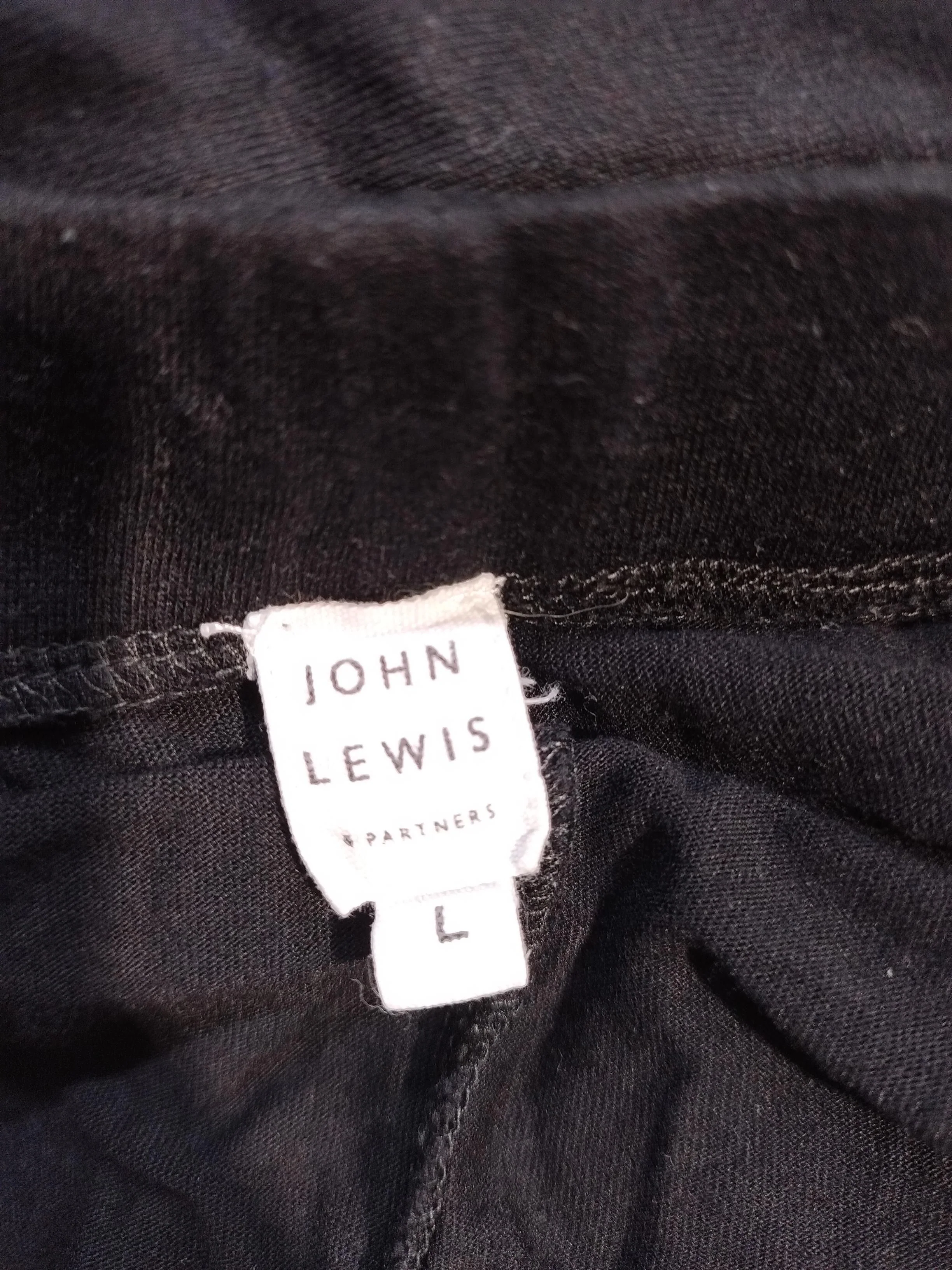 John Lewis & Partners Women's Trousers L Black 100% Other Wide-Leg Chino - Image 6
