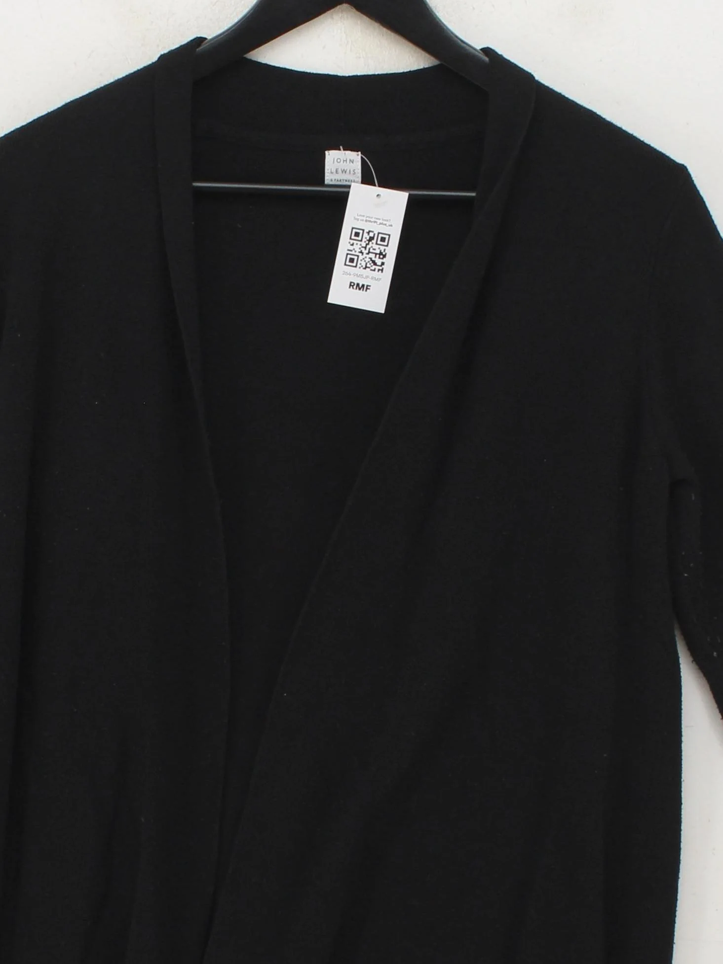 John Lewis Women's Cardigan UK 12 Black Polyester - Image 3