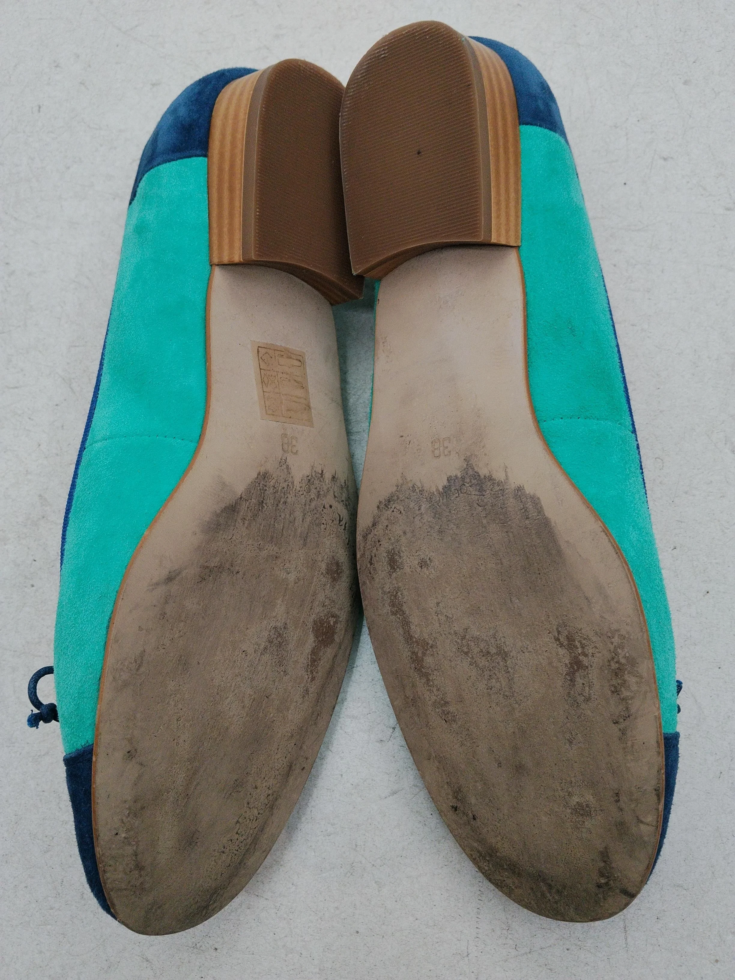 John Lewis Women's Flat Shoes UK 5 Multi 100% Suede Ballet - Image 7