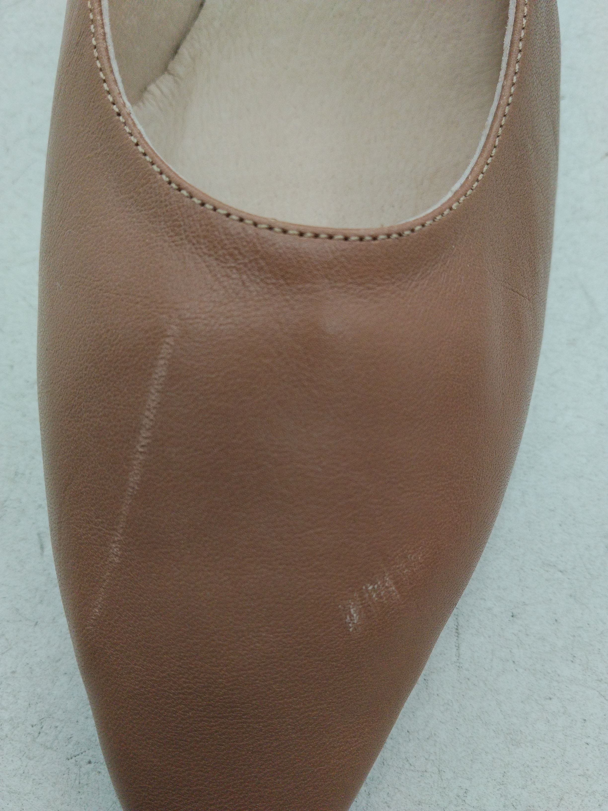 John Lewis Women's Heels UK 6.5 Tan Animal Print 100% Leather Court - Image 8