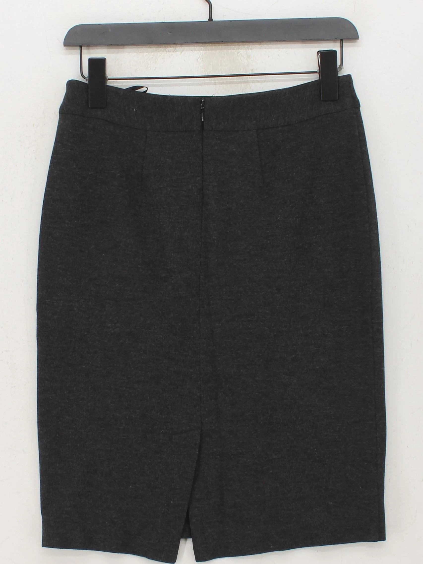 John Lewis Women's Midi Skirt UK 8 Grey Viscose - Image 2
