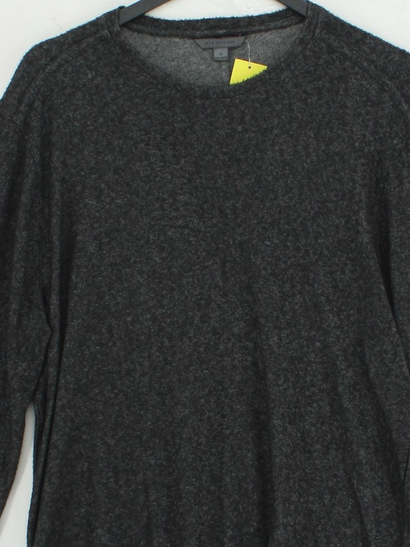 John Varvatos Men's T-Shirt M Grey Cotton with Lyocell Modal, Wool Basic - Image 3