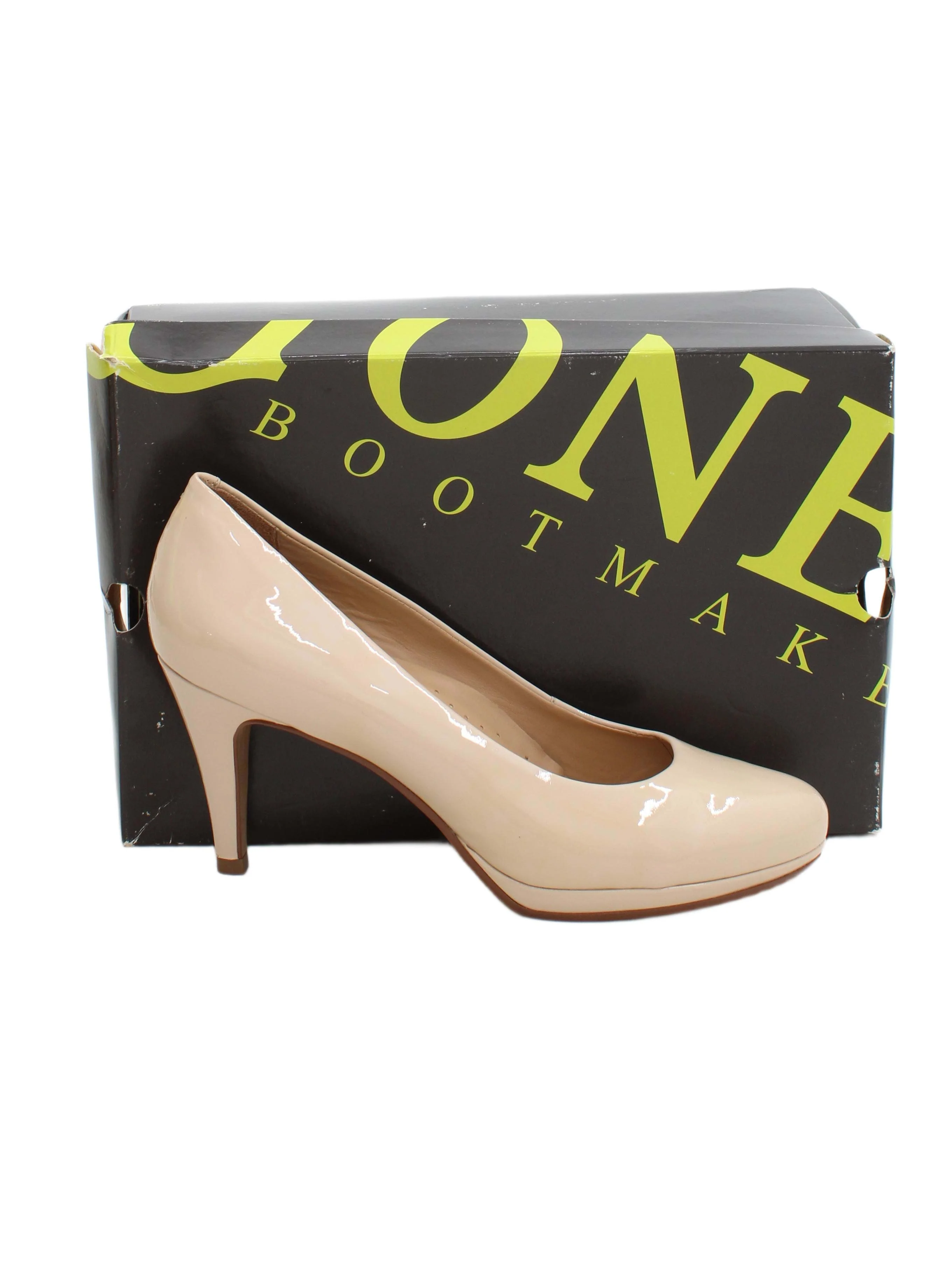 Jones Women's Heels UK 7 Cream 100% Faux Leather Court