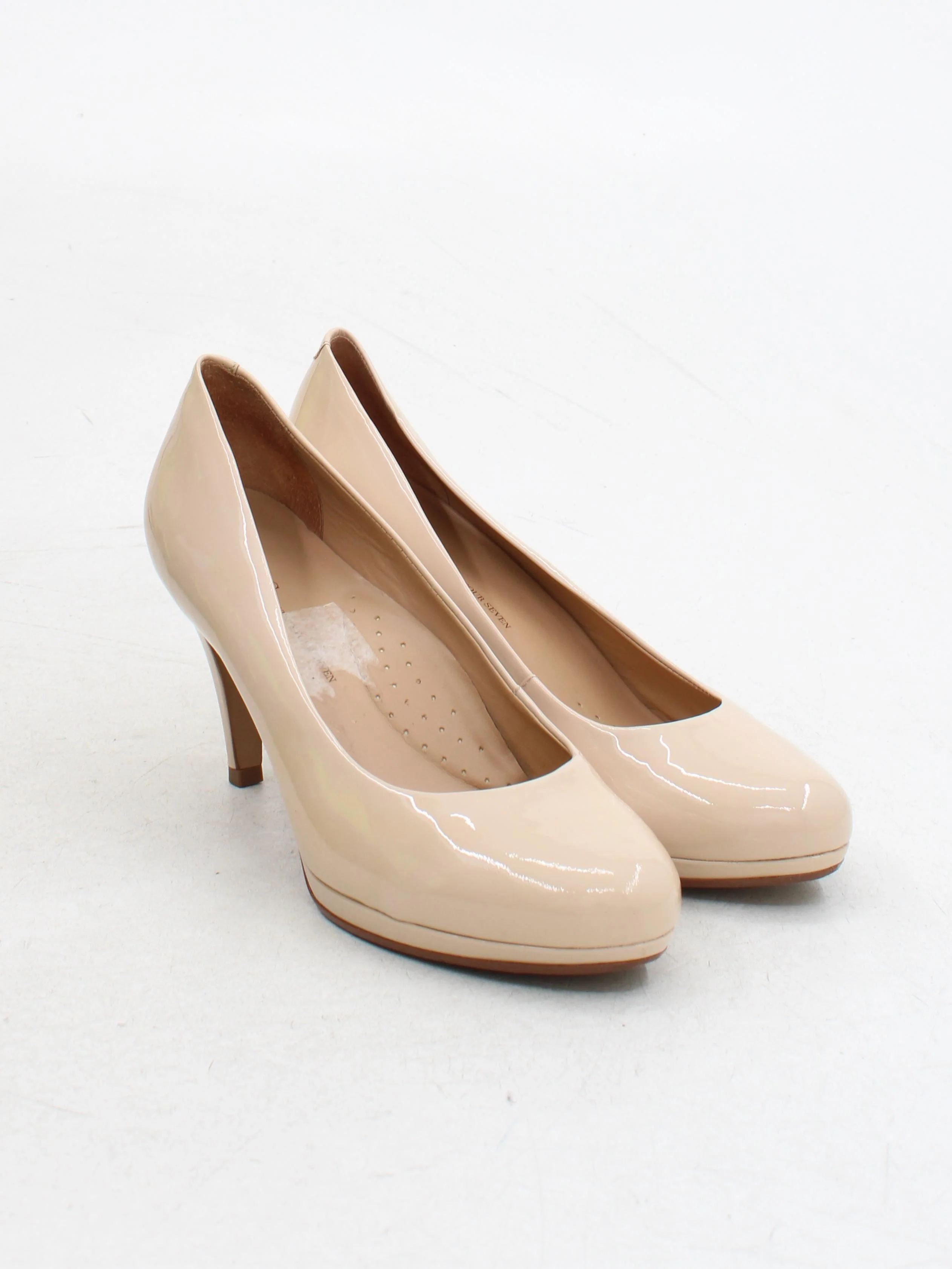Jones Women's Heels UK 7 Cream 100% Faux Leather Court - Image 4