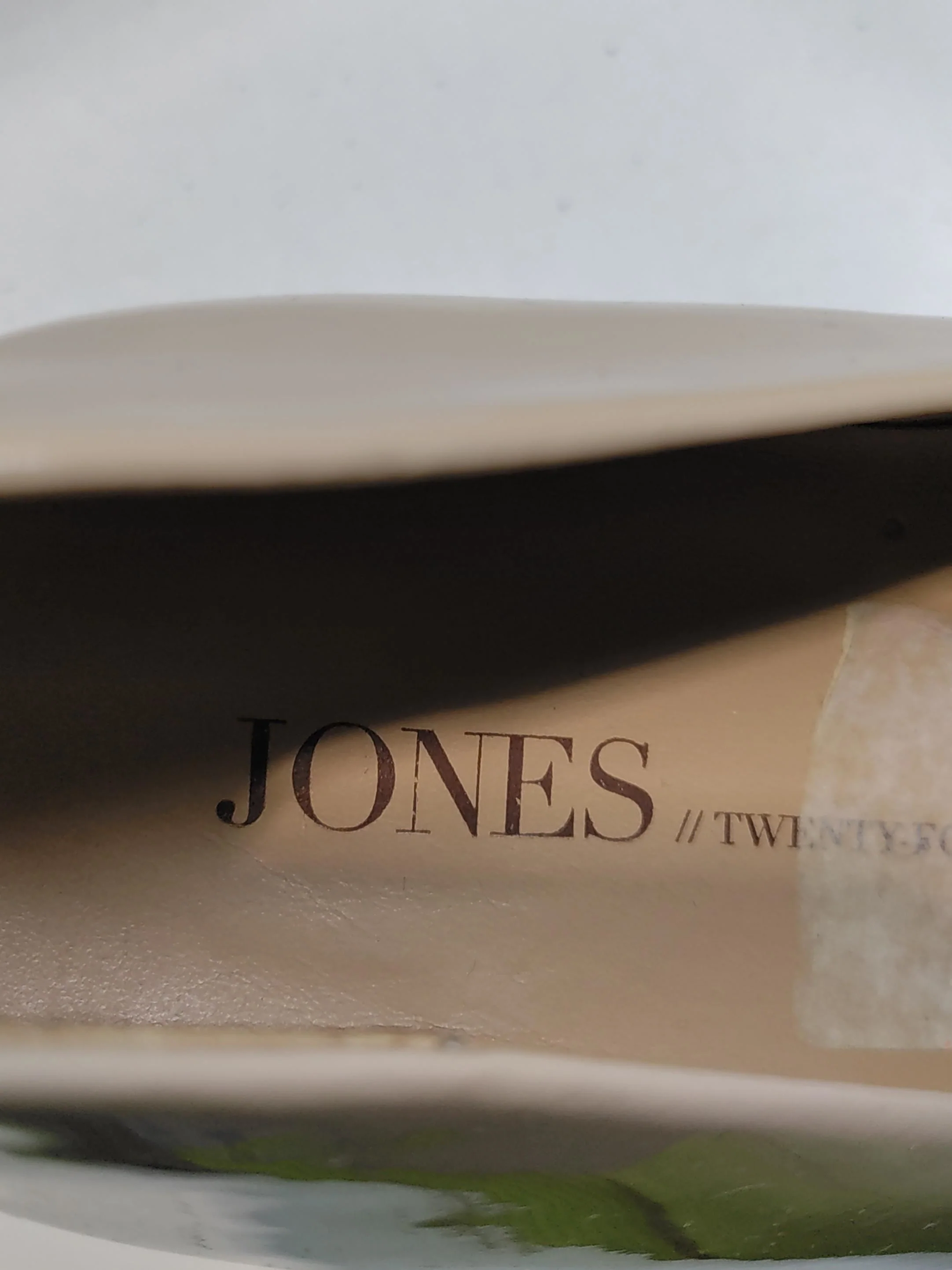 Jones Women's Heels UK 7 Cream 100% Faux Leather Court - Image 9