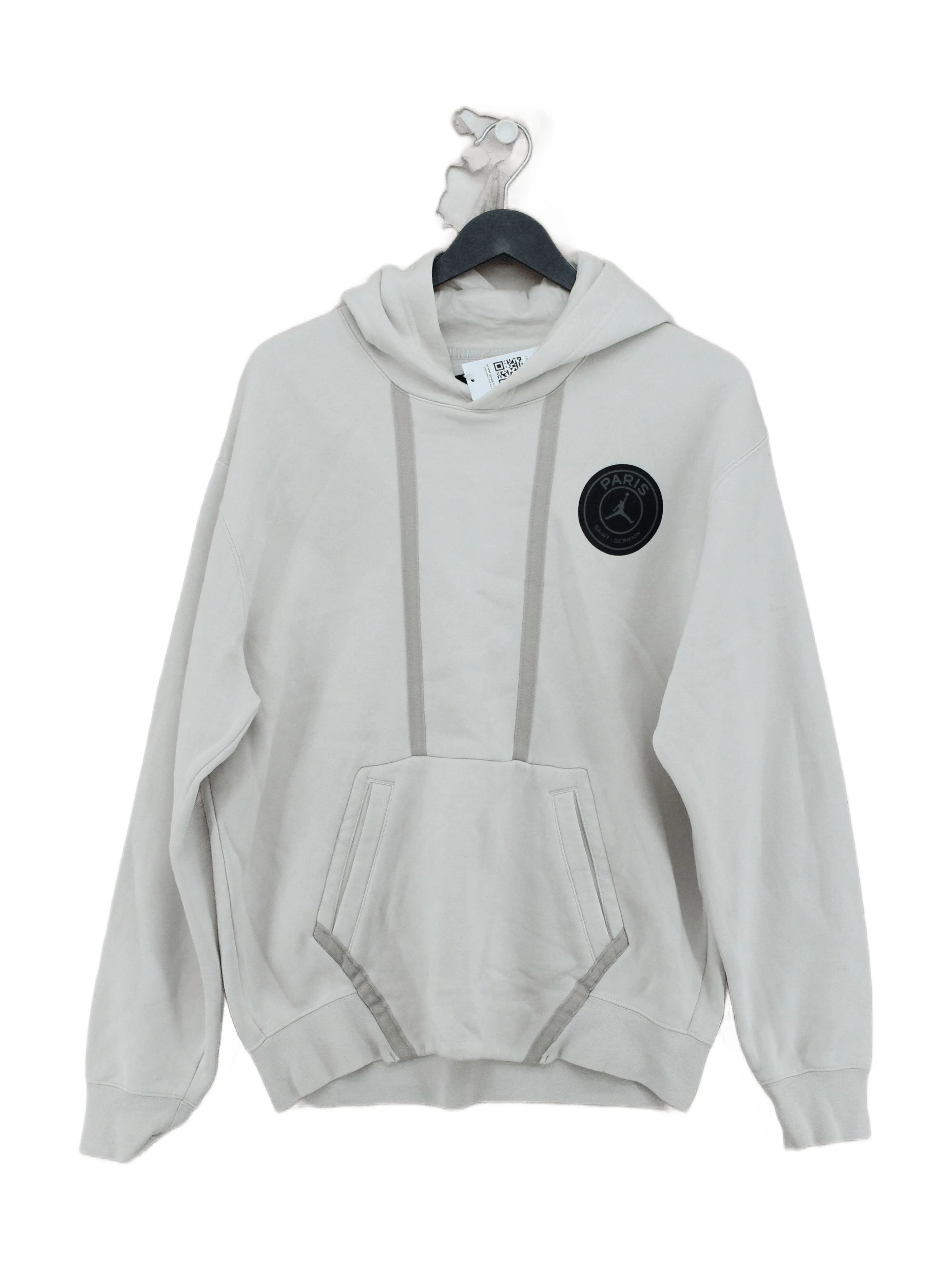 Jordan Men's Hoodie M Cream Cotton with Polyester Pullover