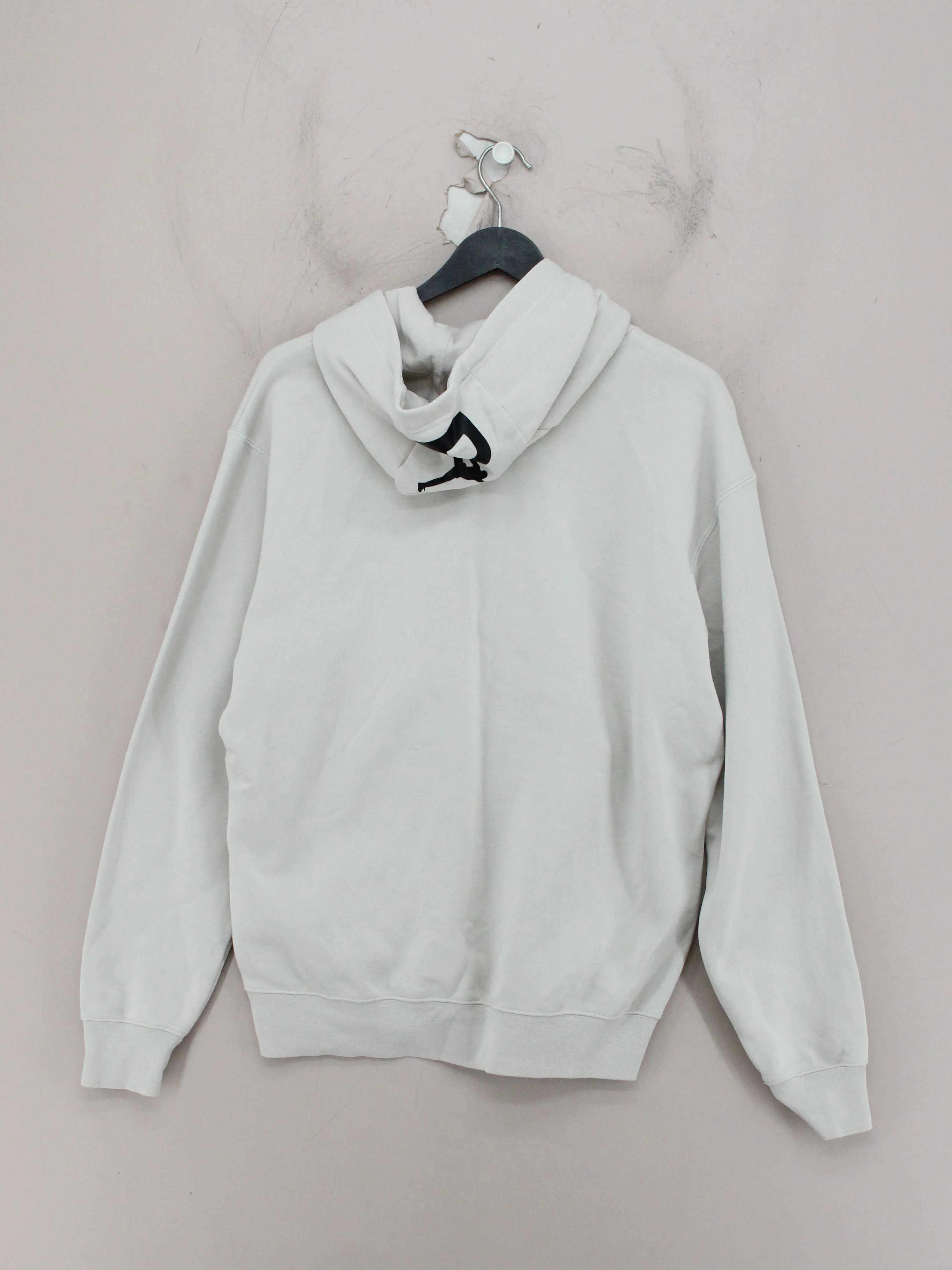 Jordan Men's Hoodie M Cream Cotton with Polyester Pullover - Image 2