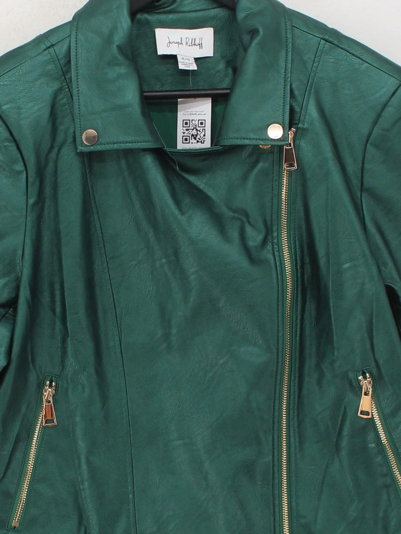Joseph Ribkoff Motorcycle Jacket jacket green - Image 3
