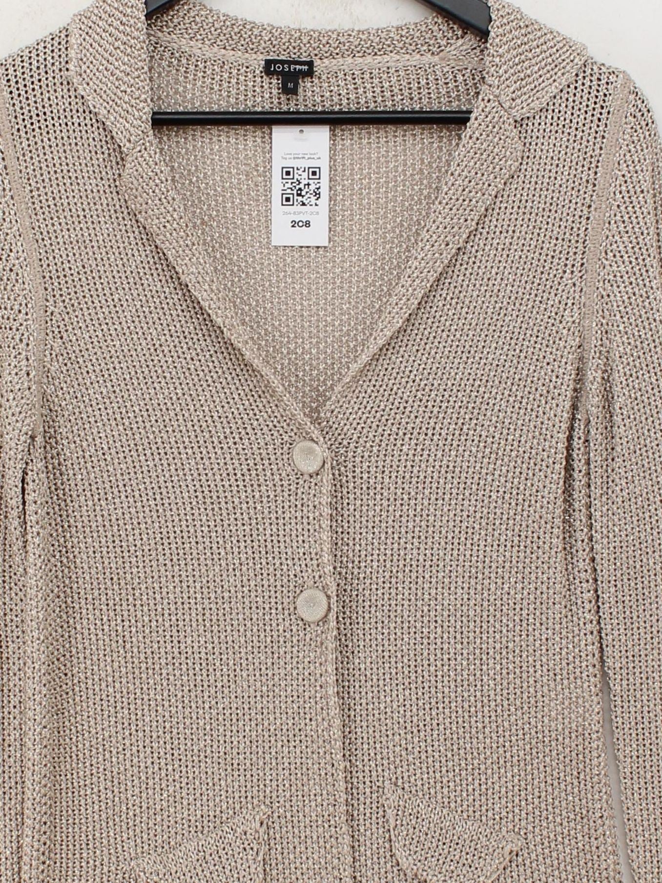 Joseph Women's Blazer M Tan Acetate with Polyester, Polyamide Overcoat - Image 3