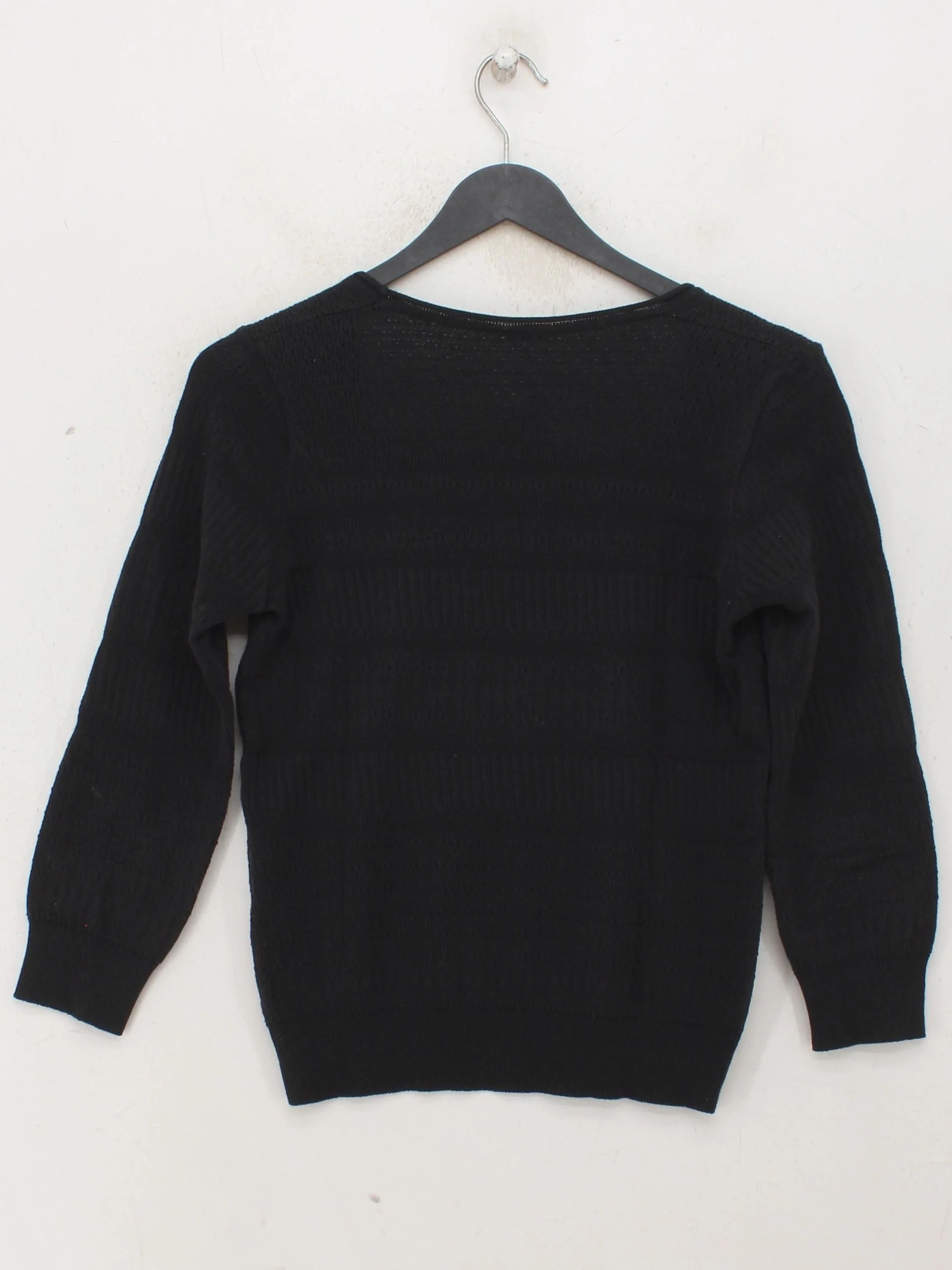 Joseph Women's Jumper S Black Cotton with Polyamide, Elastane Pullover - Image 2