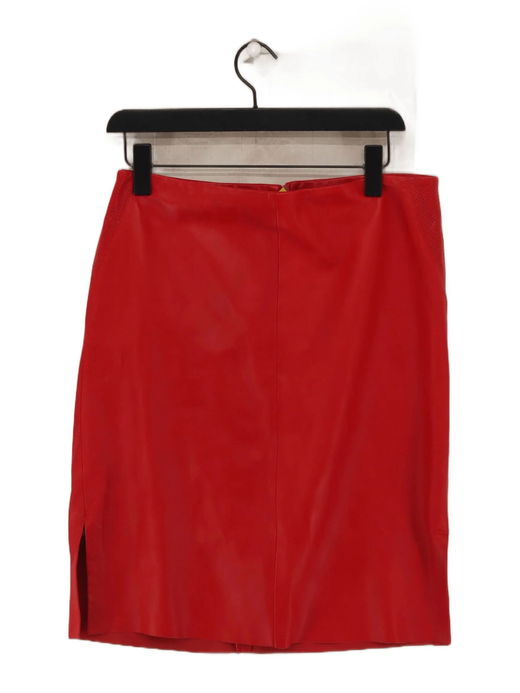 Joseph Women's Mini Skirt XL Red 100% Leather Short Mini