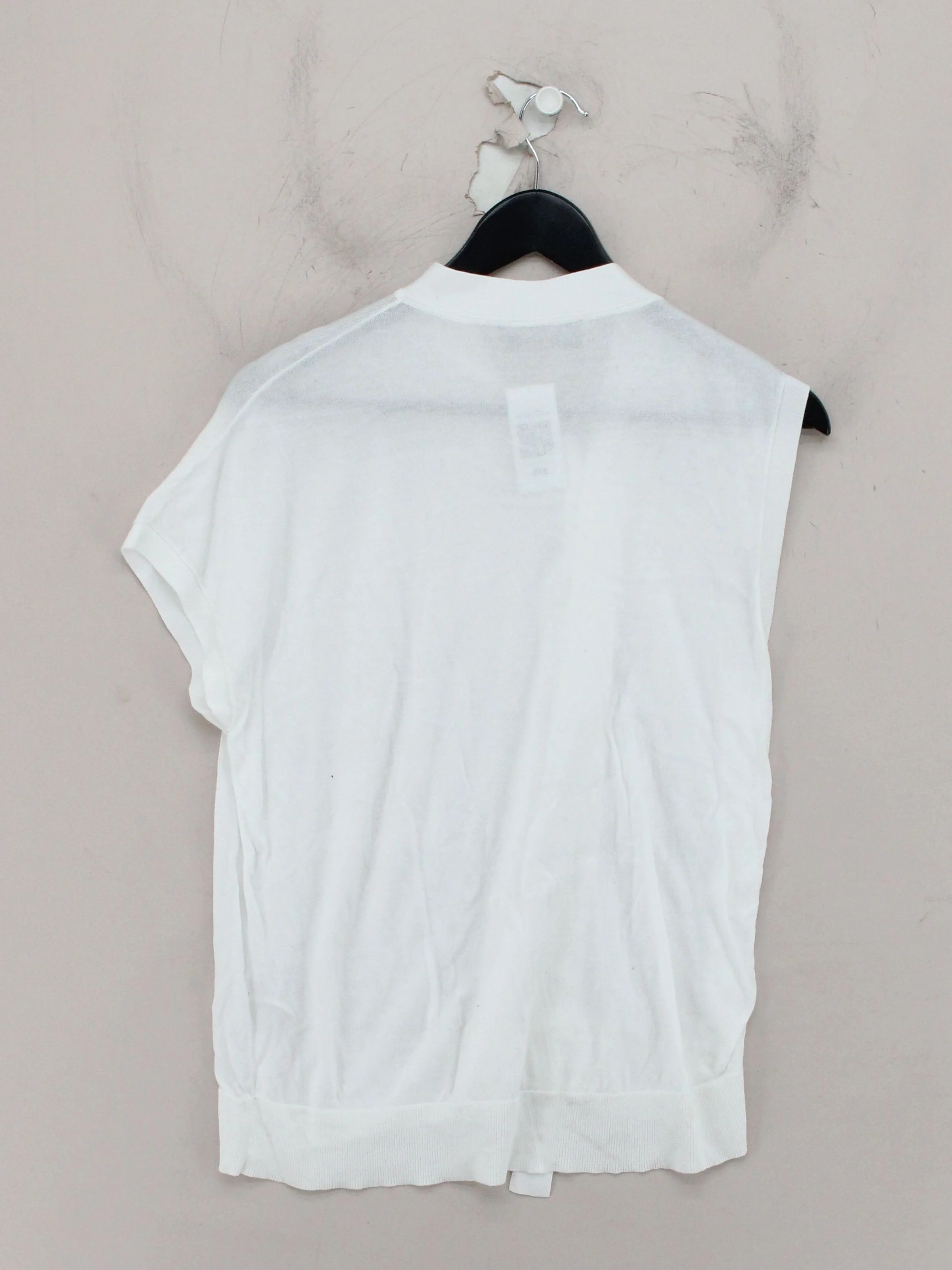 Joseph Women's Top M White 100% Cotton Short Sleeve Collared Basic - Image 2