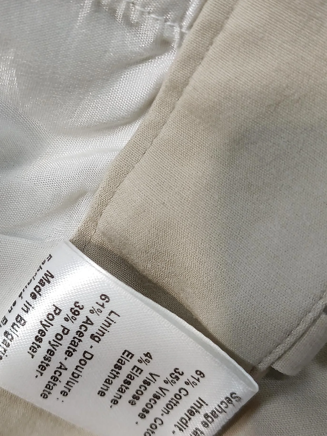 Joseph Women's Trousers UK 8 Tan Cotton with Viscose, Elastane Skinny Cropped - Image 8