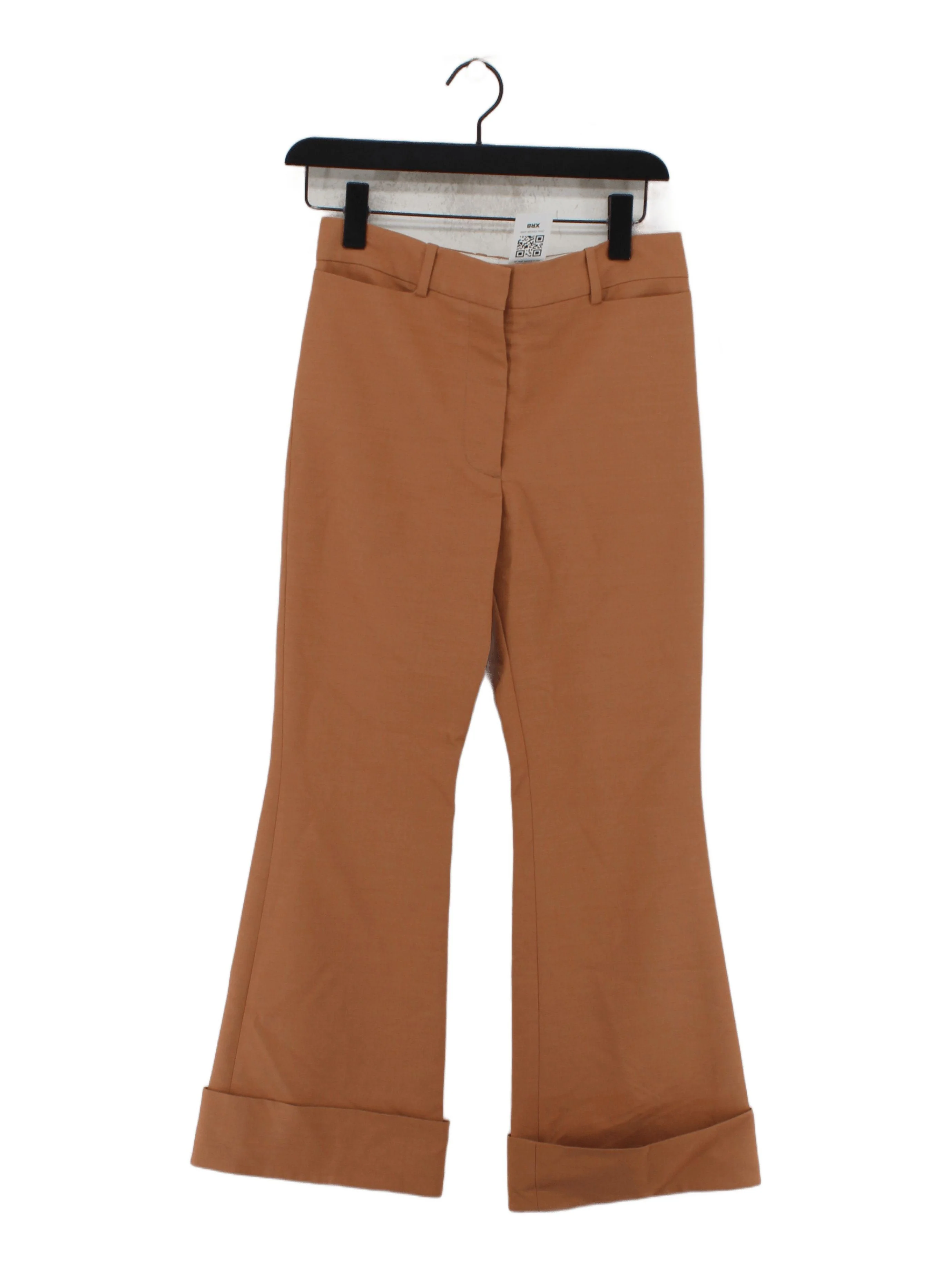 Joseph Women's Trousers UK 8 Tan Wool with Viscose, Polyamide, Elastane Chino