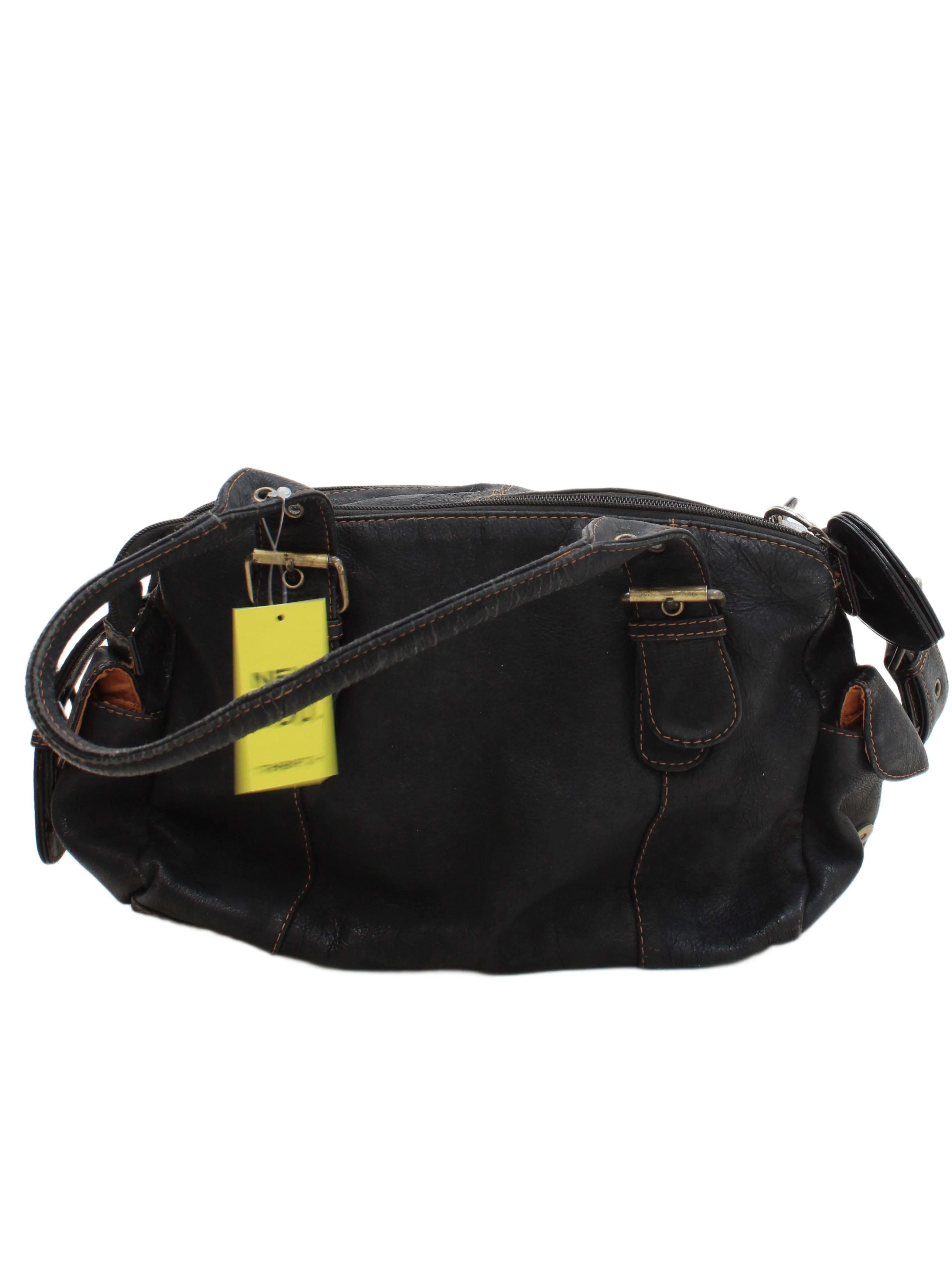 Joshua Taylor Women's Bag Black 100% Leather Shoulder Bag
