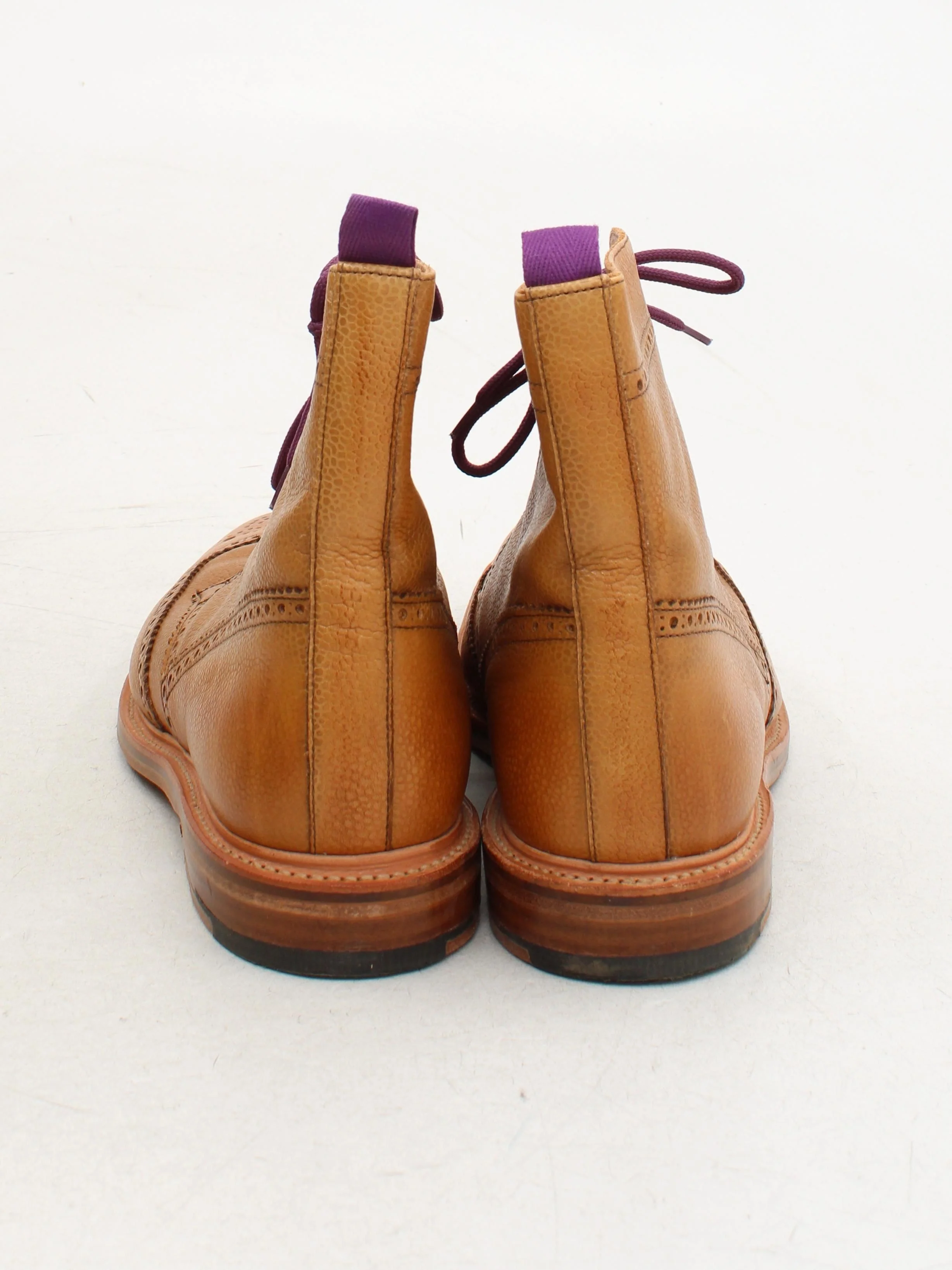 Joules Men's Boots UK 12 Tan 100% Leather Combat - Image 3