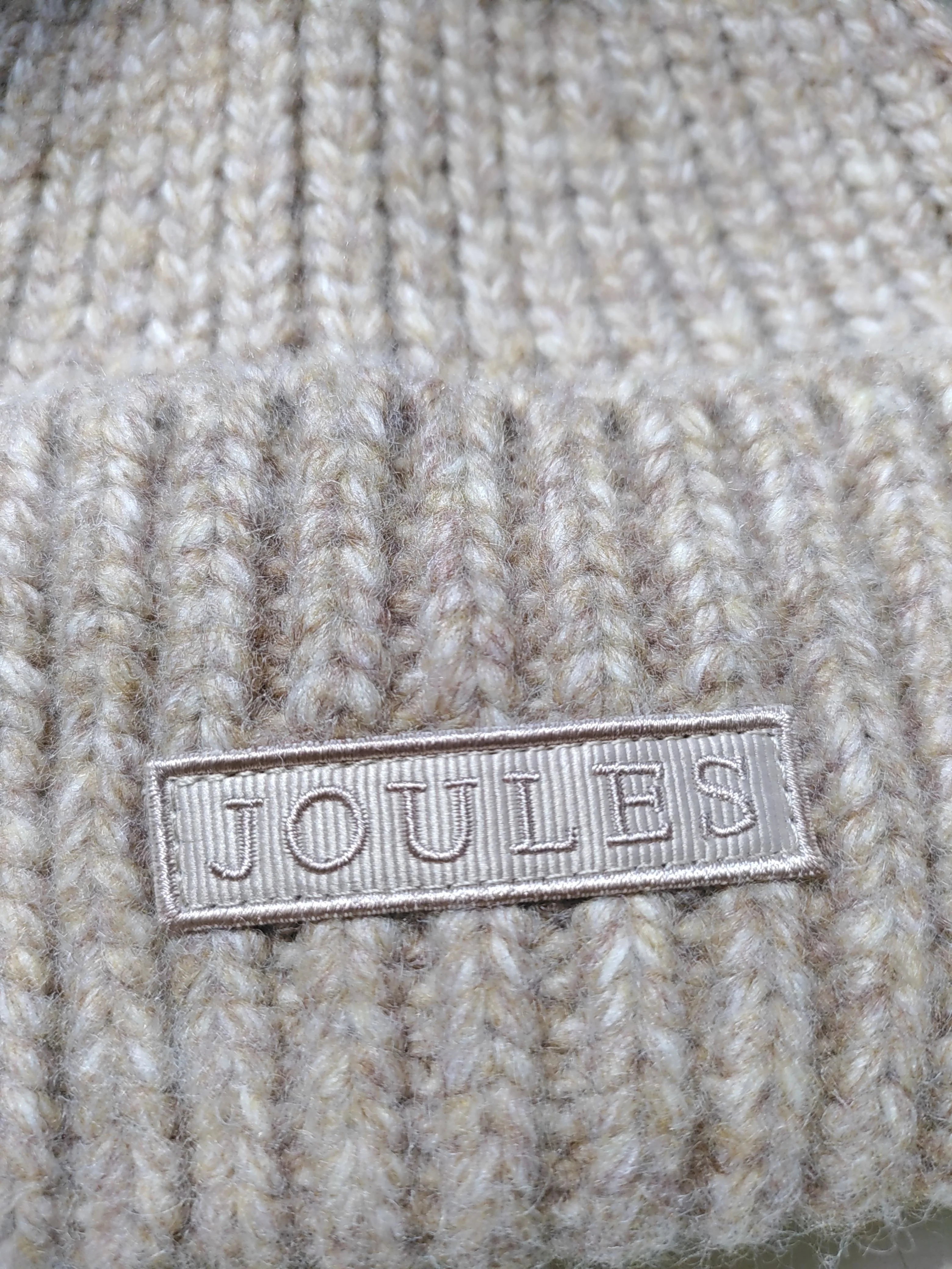 Joules Men's Hat M Tan Polyester with Acrylic, Nylon, Wool Beanie - Image 5