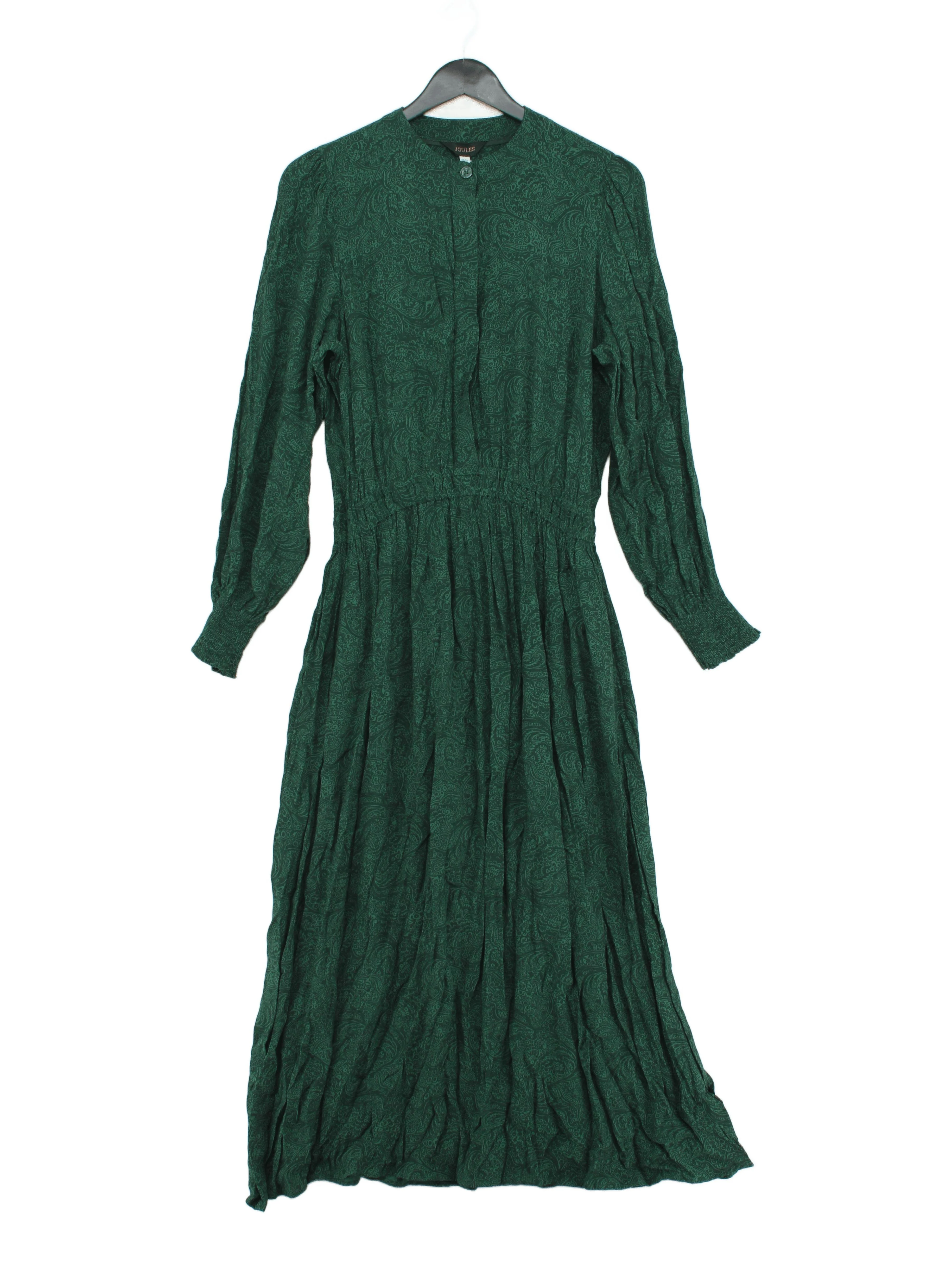 Joules Shirt Midi Dress UK12 in Green