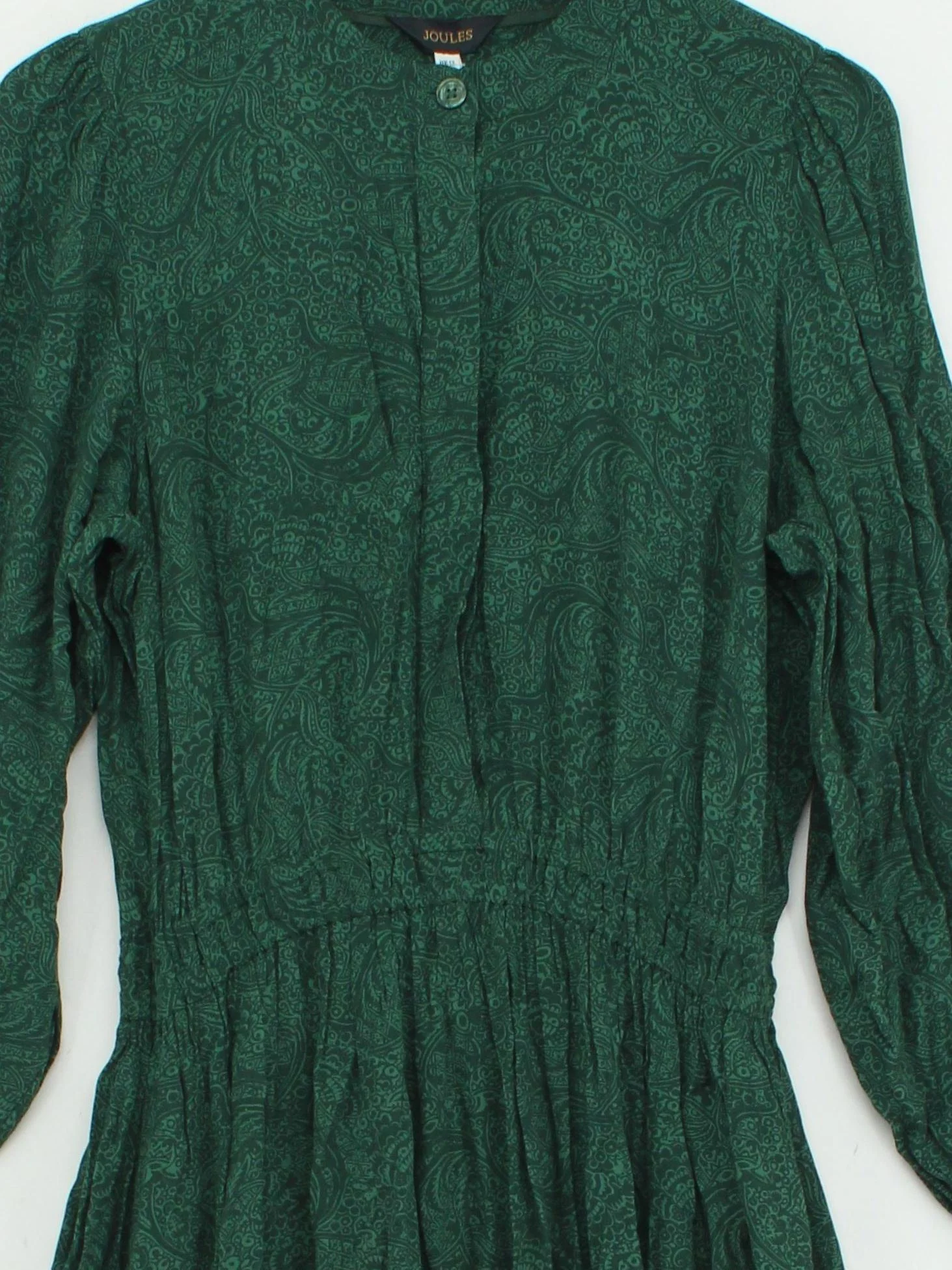 Joules Shirt Midi Dress UK12 in Green - Image 3