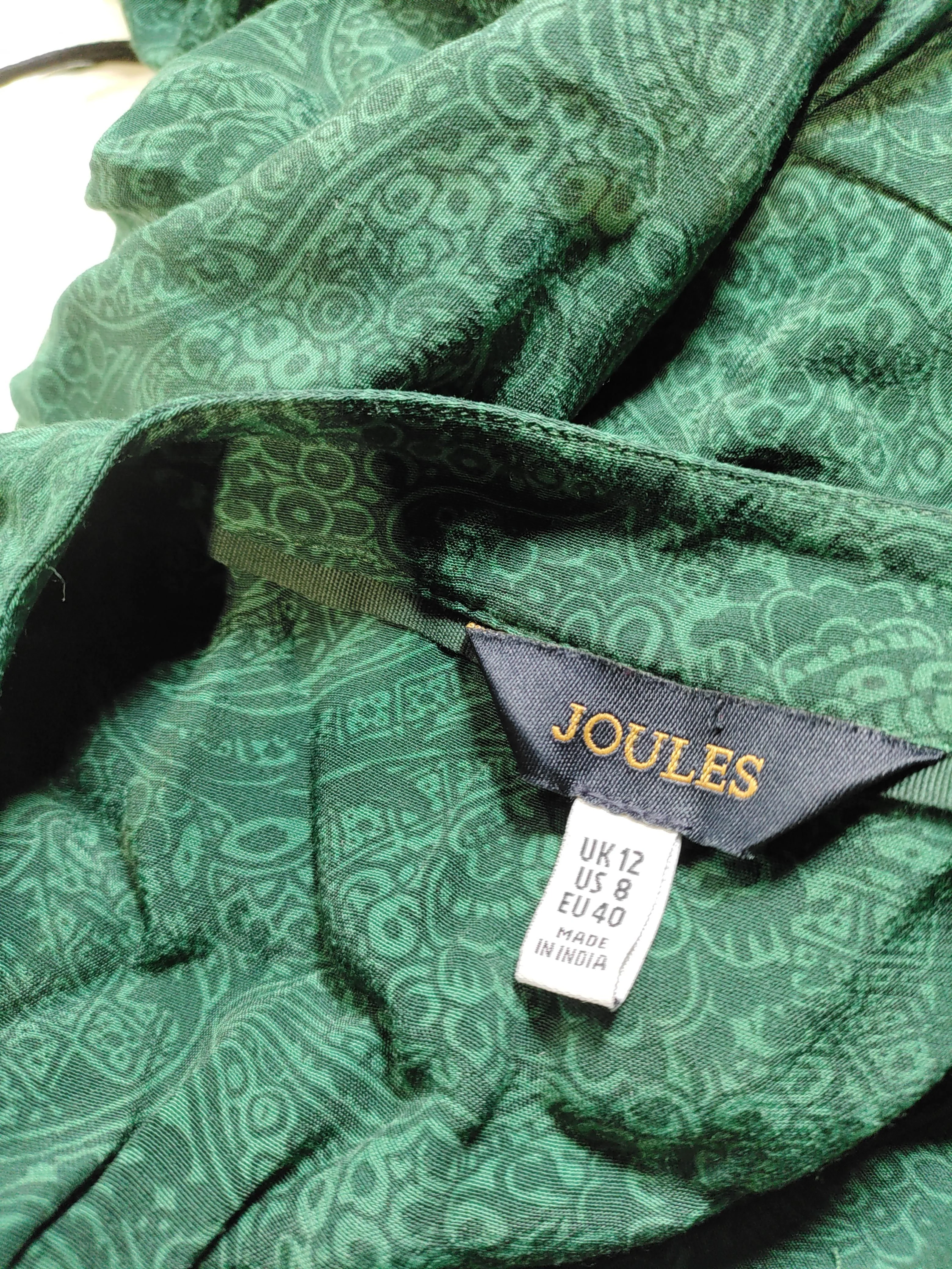 Joules Shirt Midi Dress UK12 in Green - Image 5