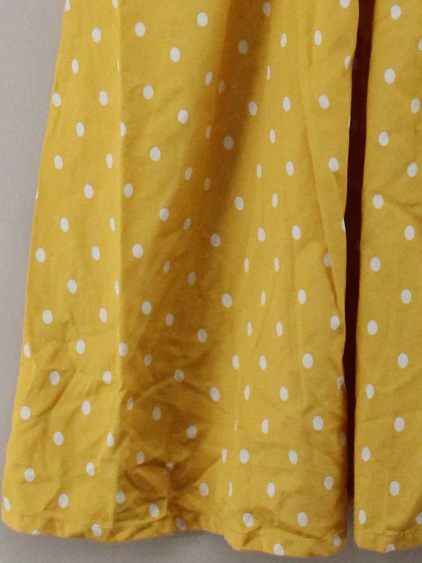 Joules Skater Mini Dress UK12 in Yellow - Image 4