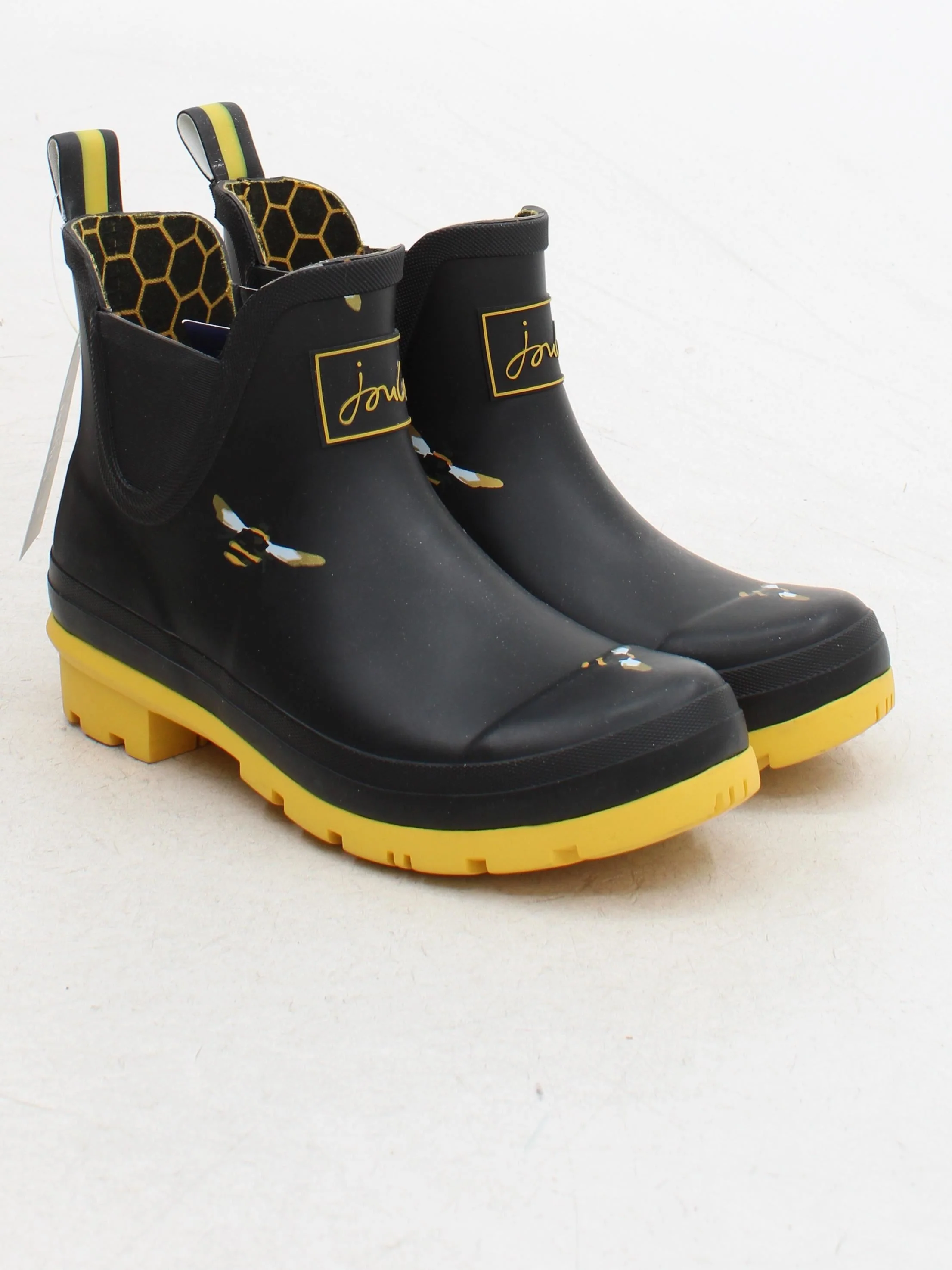 Joules Women's Boots UK 4 Black Animal Print 100% Other Wellies - Image 4