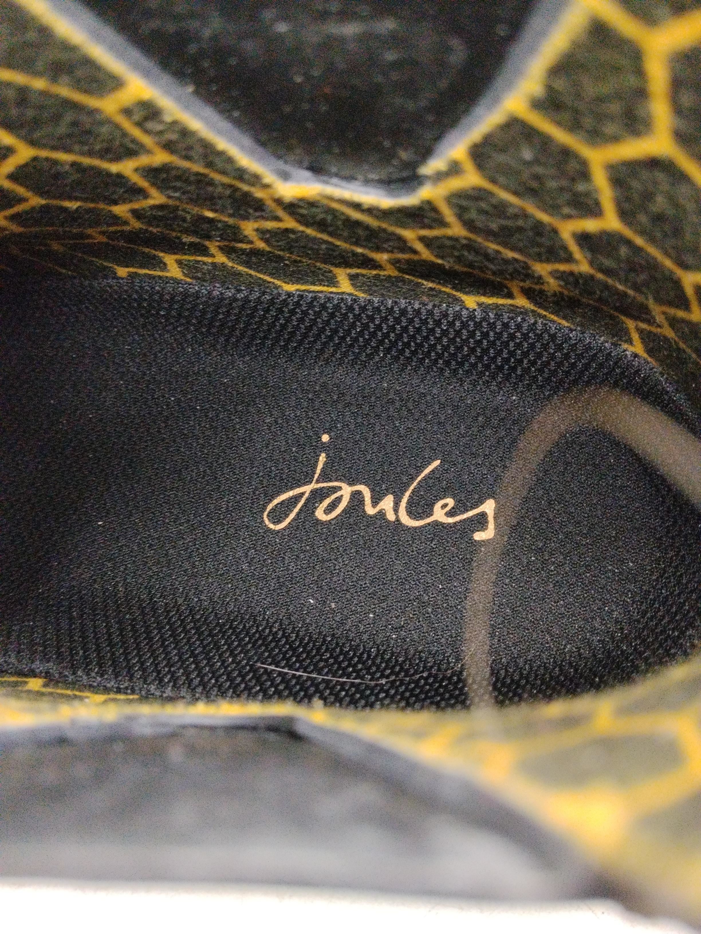 Joules Women's Boots UK 4 Black Animal Print 100% Other Wellies - Image 6