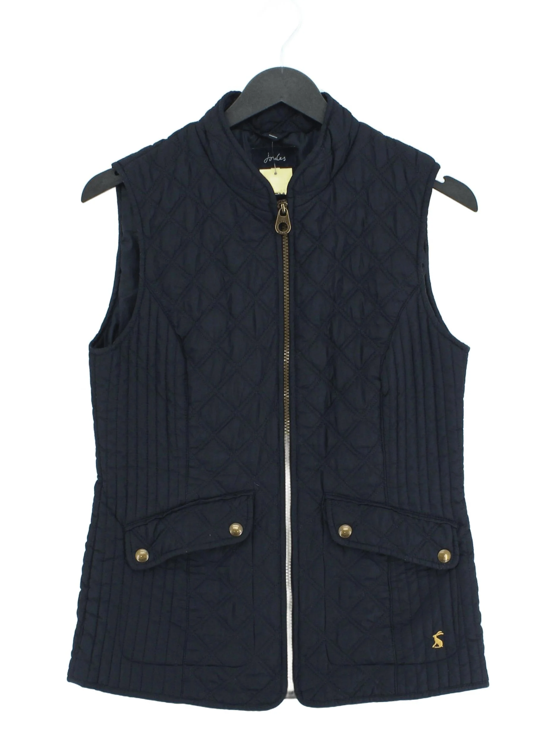 Joules Women's Coat UK 10 Blue 100% Polyester Overcoat