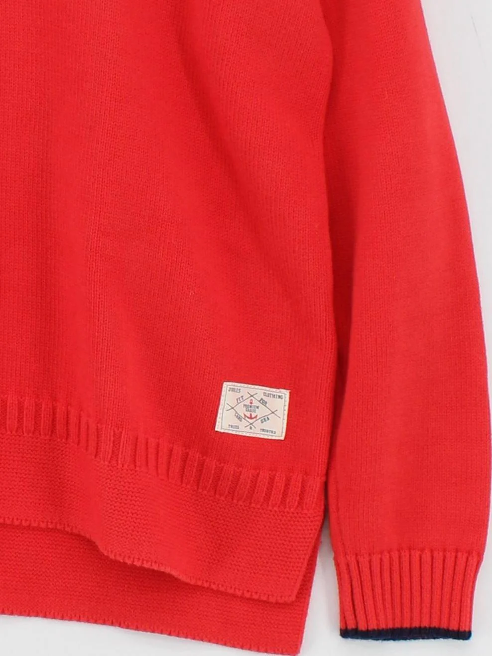 Joules Women's Jumper L Red 100% Cotton Crew Neck Pullover - Image 4
