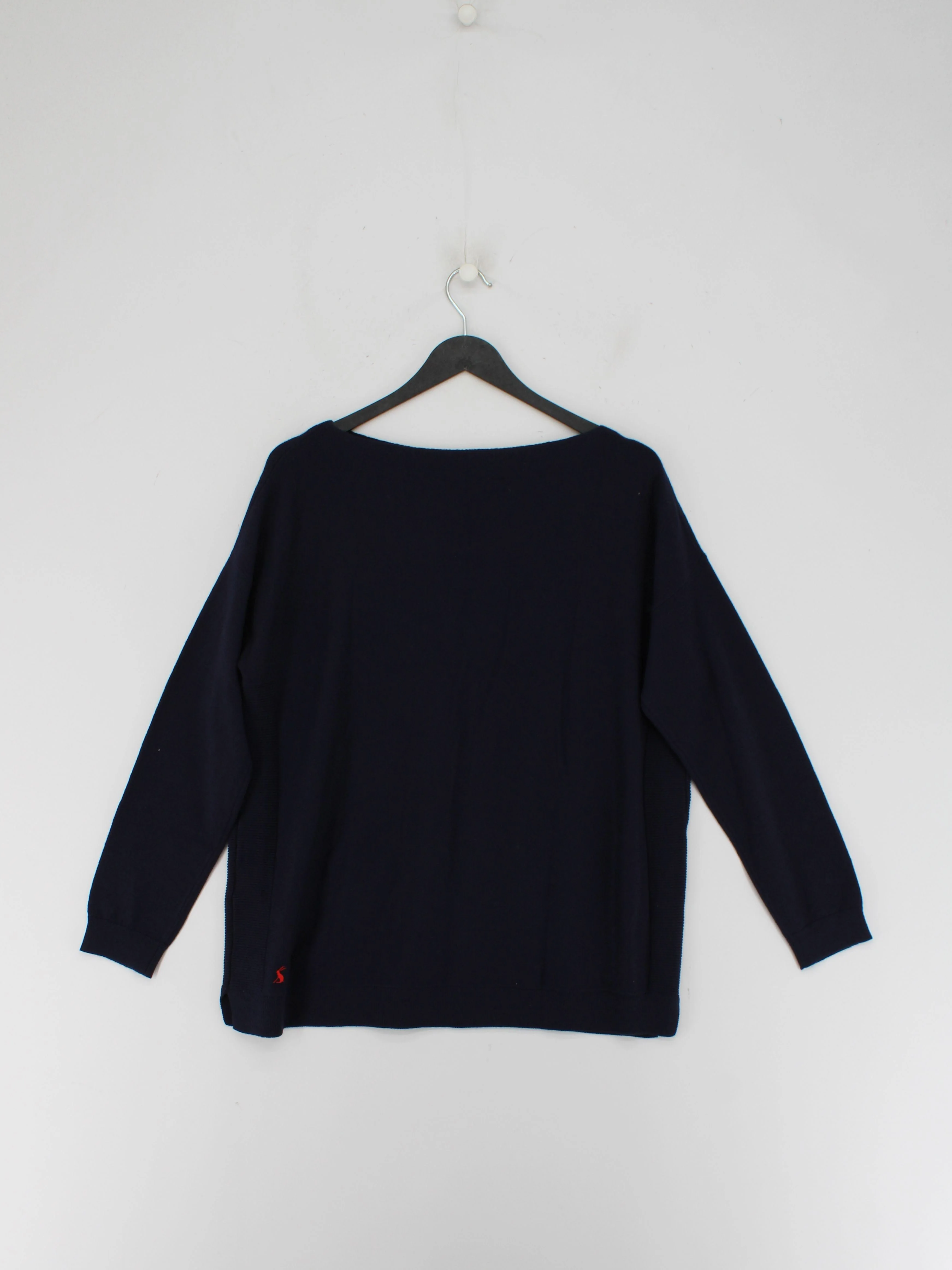 Joules Women's Jumper UK 14 Blue Cotton with Polyamide, Viscose Pullover - Image 2