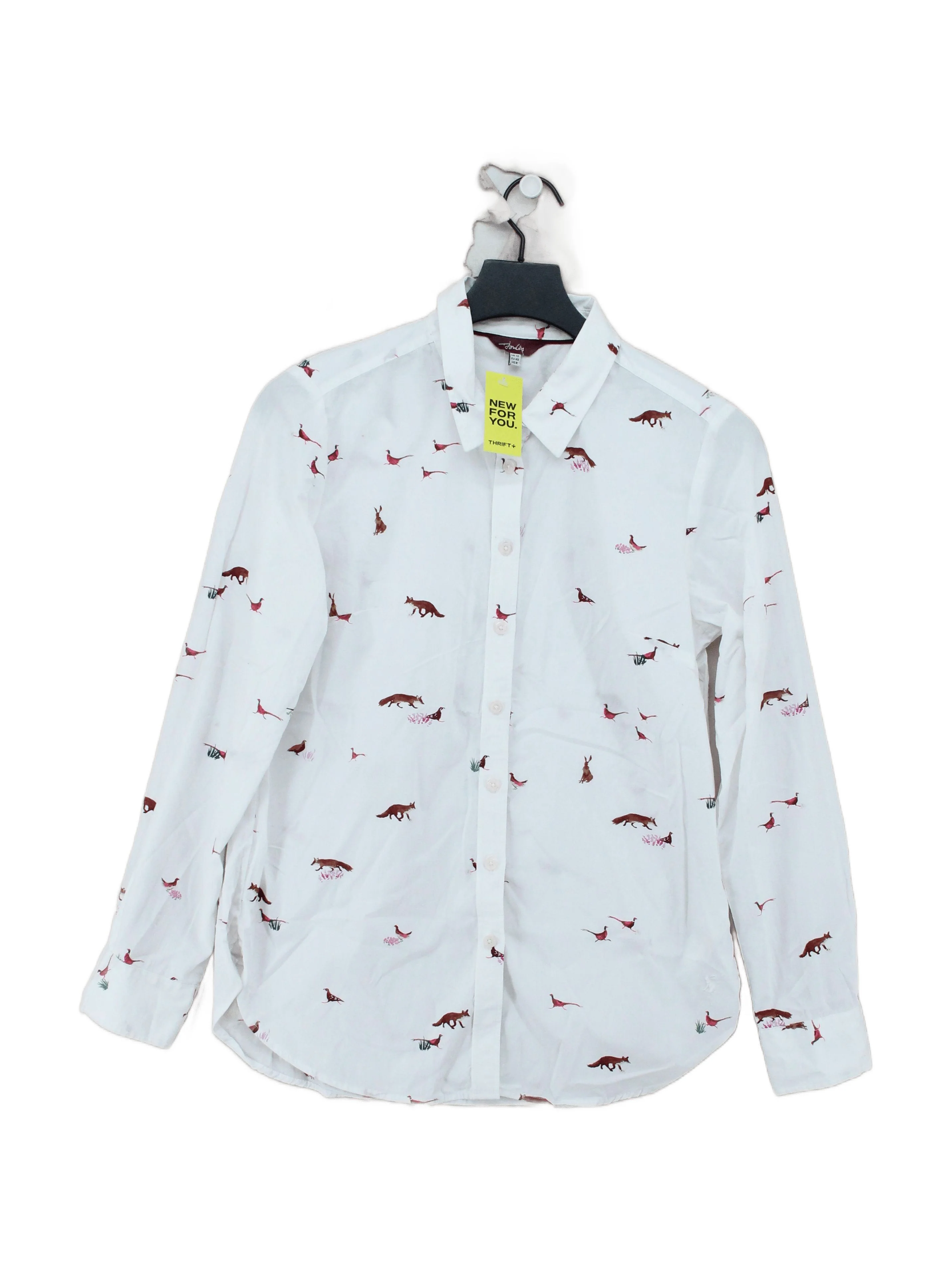 Joules Women's Shirt UK 12 White 100% Cotton Basic