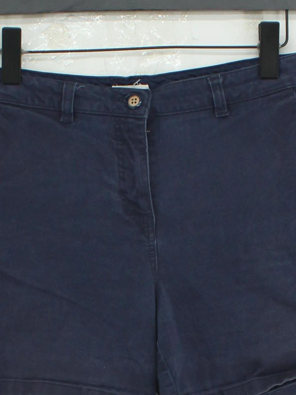 Joules Women's Shorts UK 12 Blue Cotton with Lyocell Modal, Elastane Cut-Off - Image 3