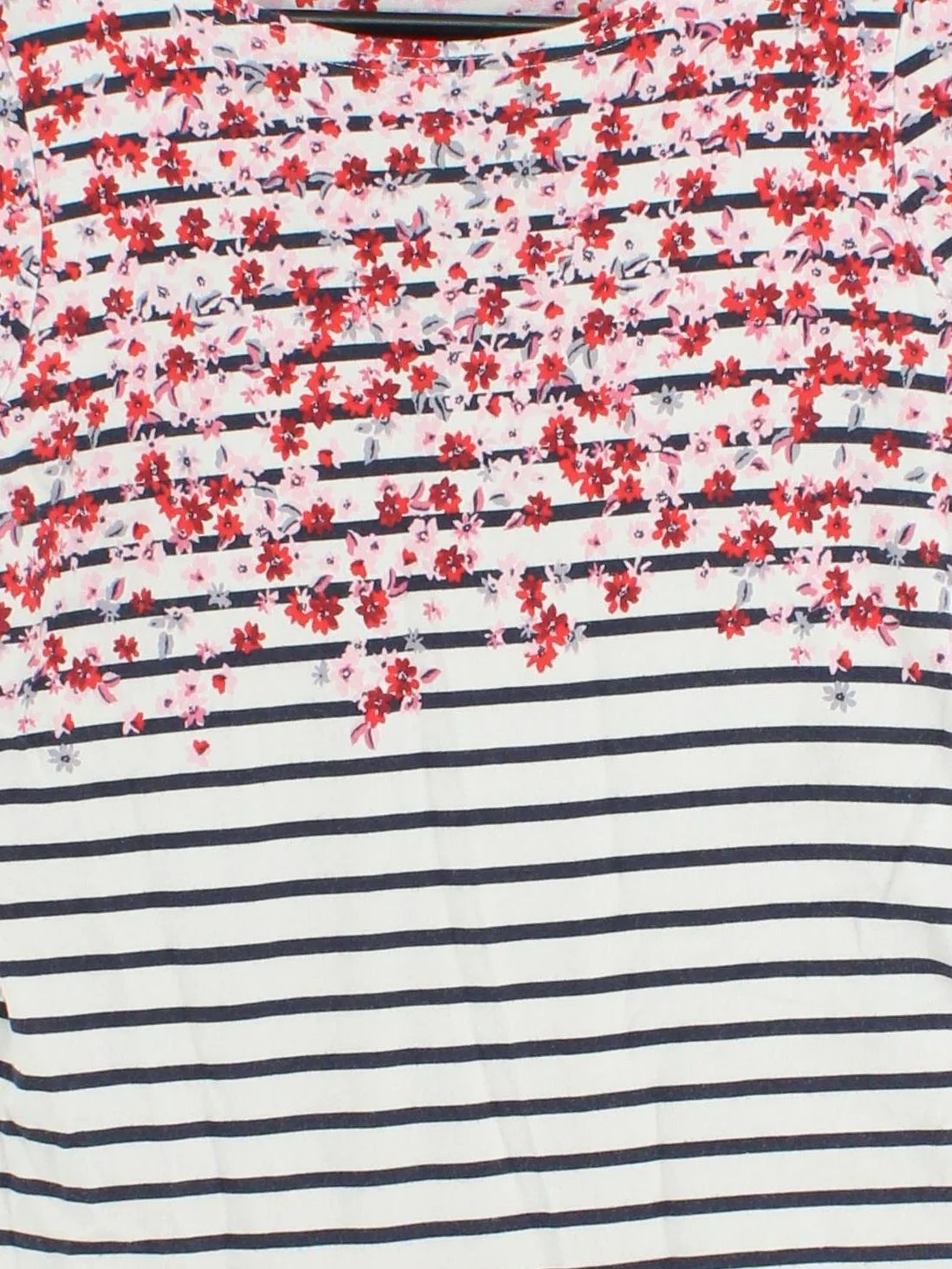 Joules Women's T-Shirt UK 10 White 100% Cotton Basic - Image 3