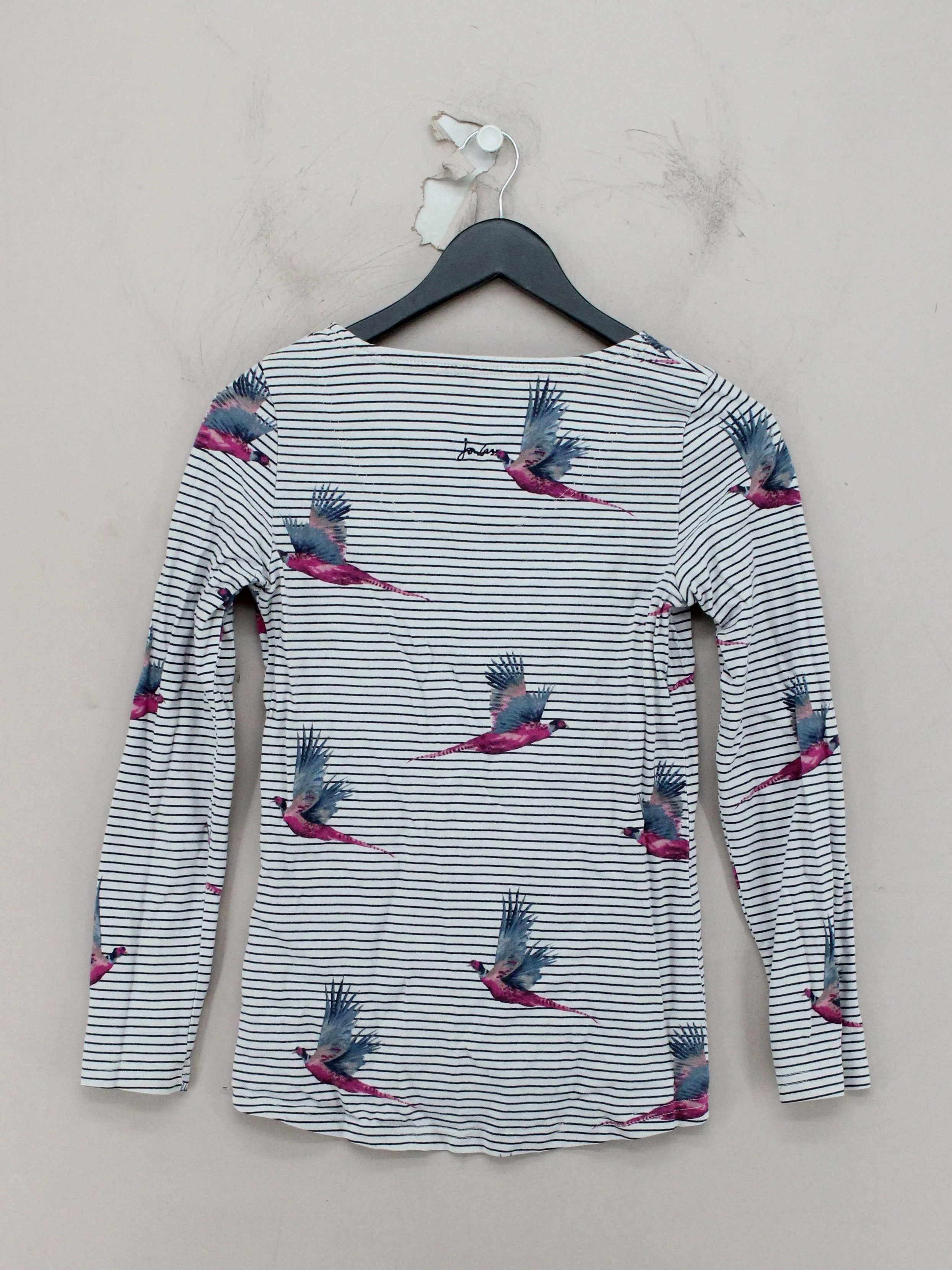 Joules Women's T-Shirt UK 8 White 100% Cotton Basic - Image 2