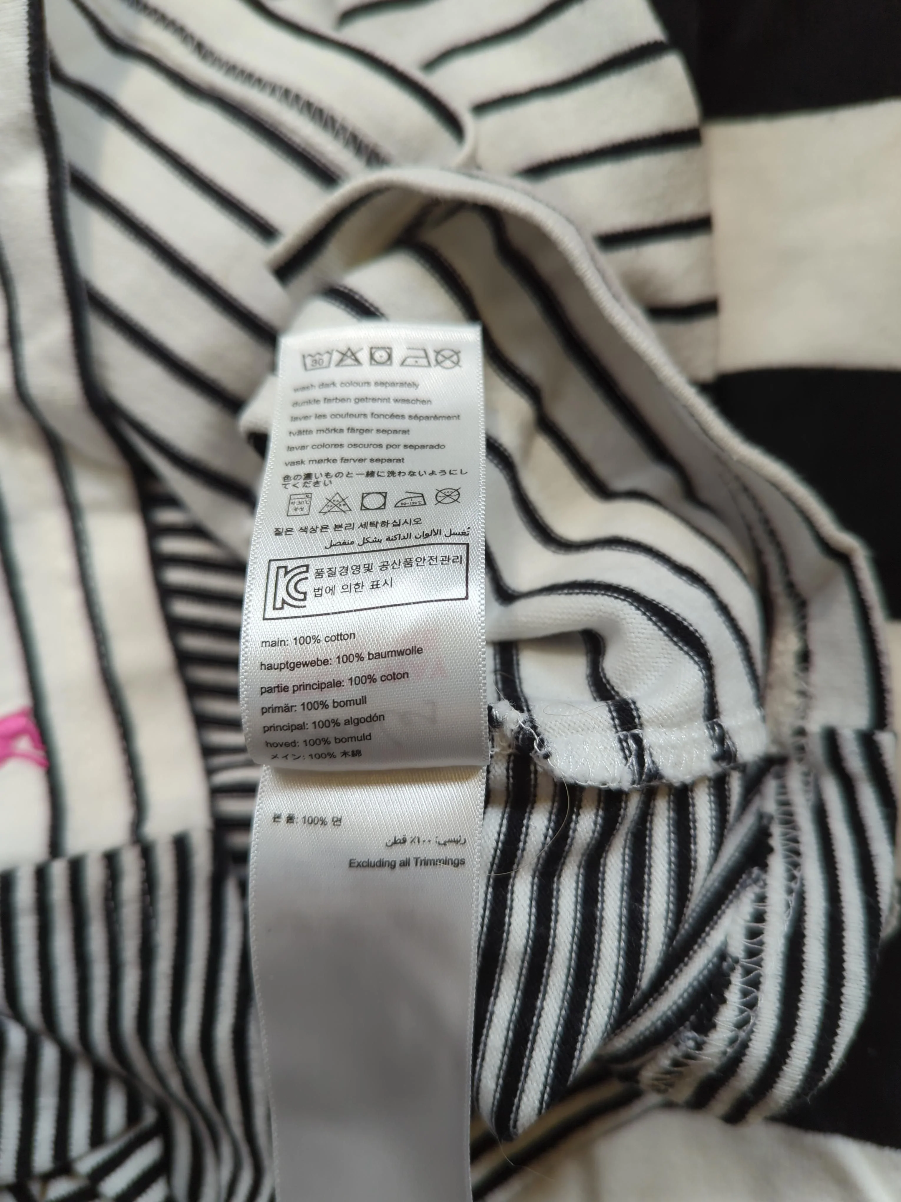 Joules Women's Top UK 12 Multi Striped 100% Cotton Long Sleeve Round Neck Basic - Image 6