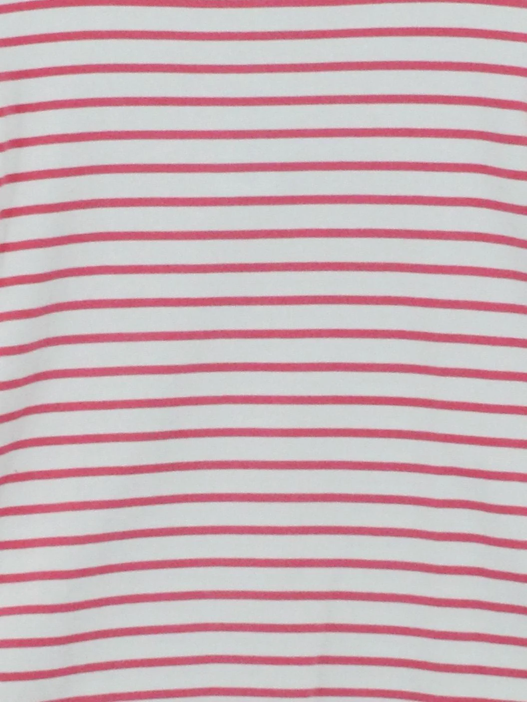 Joules Women's Top UK 12 White Striped 100% Cotton 3/4 Sleeve Round Neck Basic - Image 3