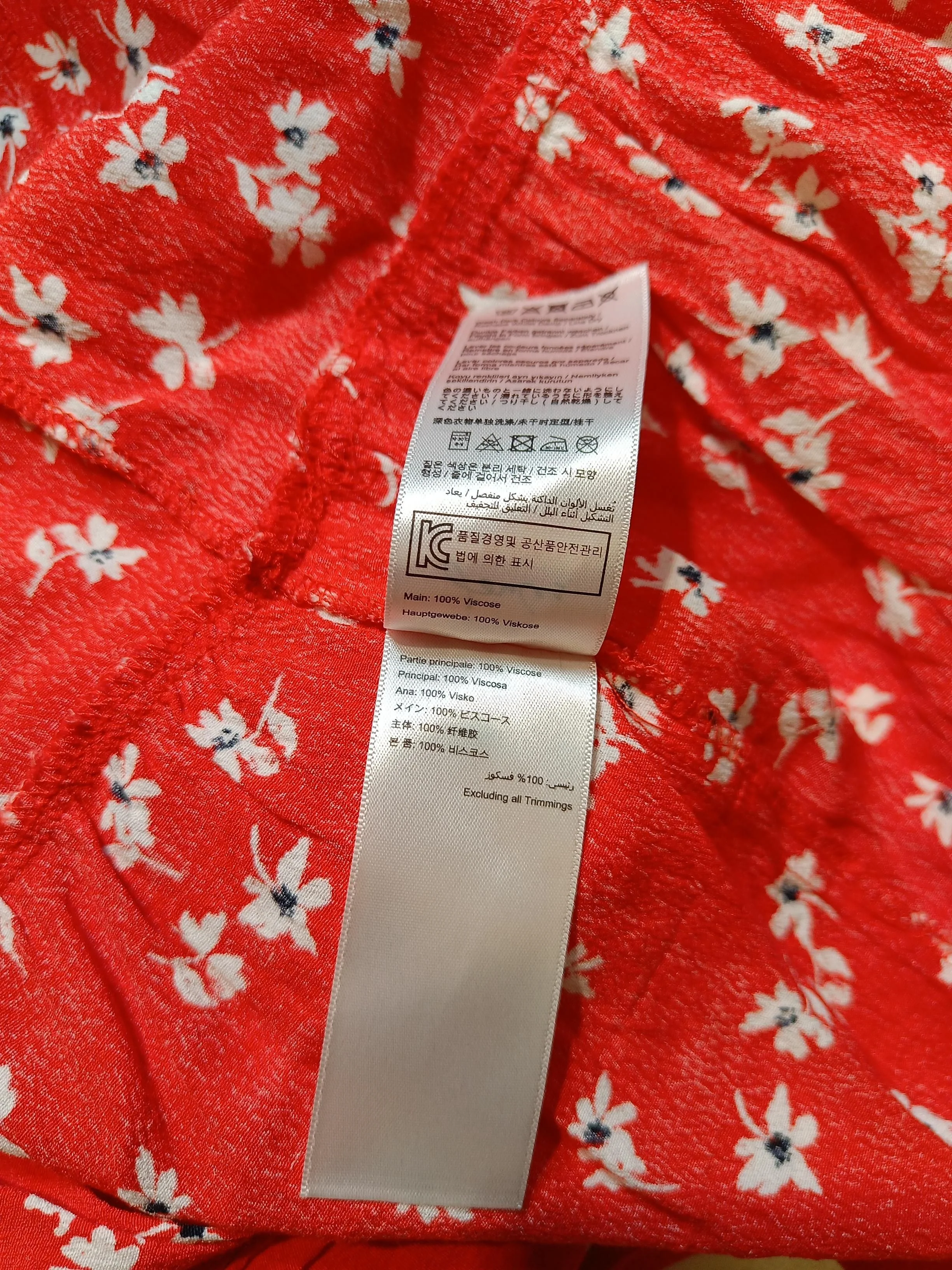 Joules Wrap Midi Dress UK16 in Red - Image 6