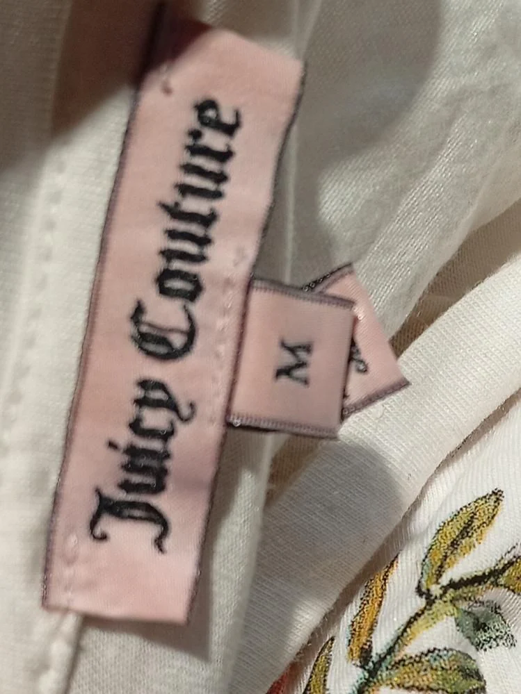 Juicy Couture Women's T-Shirt M White Cotton with Lyocell Modal Basic - Image 5