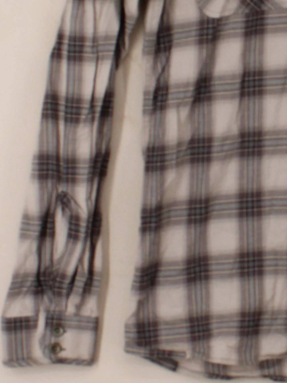 Junk De Luxe Men's Shirt S Tan Checkered 100% Cotton Basic - Image 4