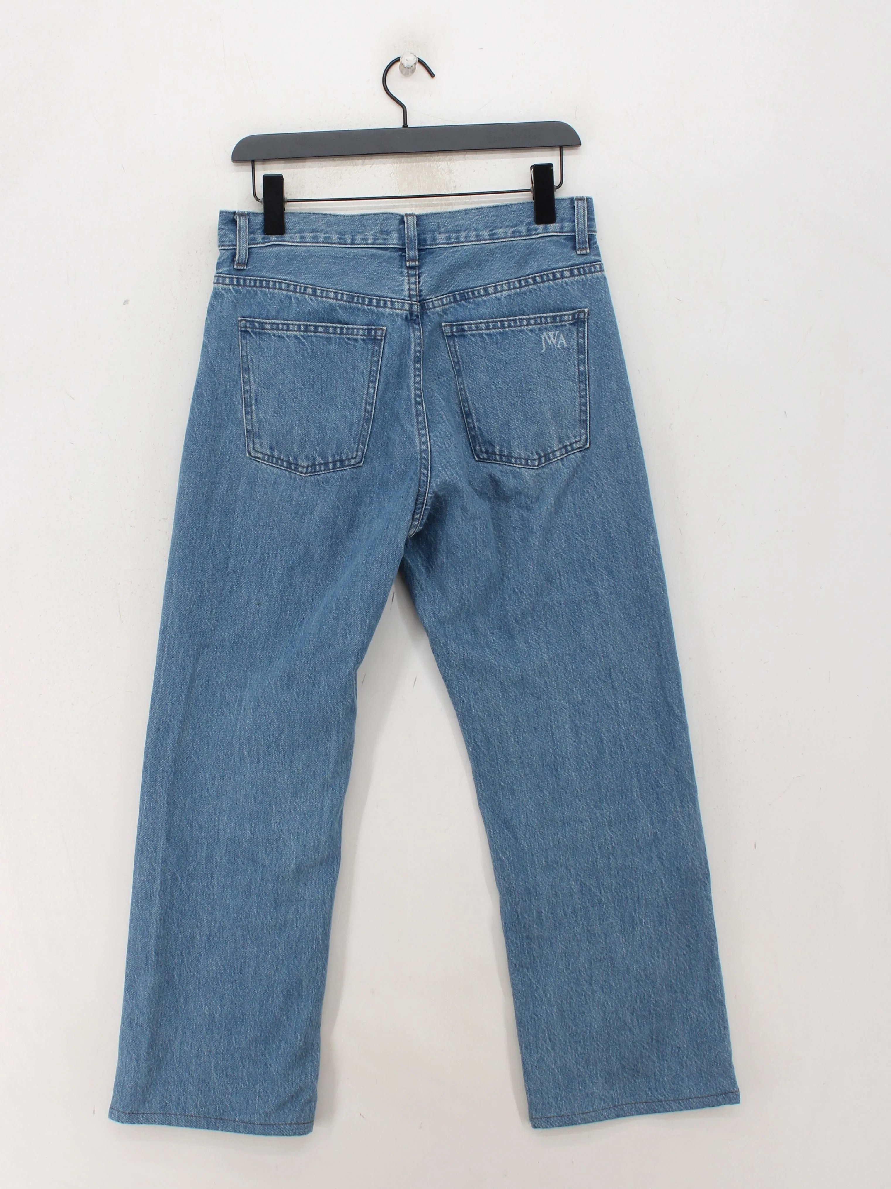 JW Anderson X Uniqlo Women's Jeans W 26 in Blue Cotton with Polyester Straight - Image 2