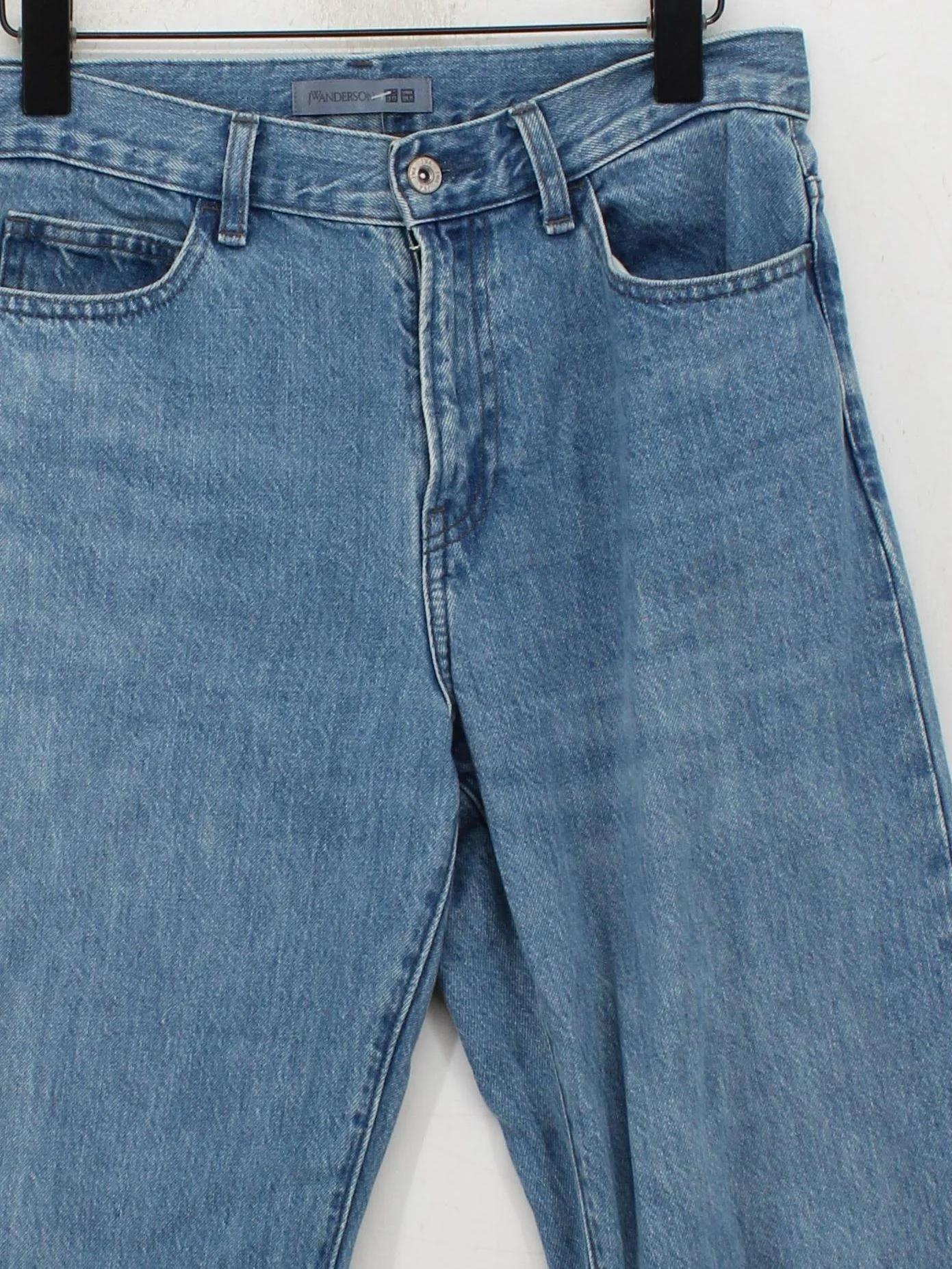 JW Anderson X Uniqlo Women's Jeans W 26 in Blue Cotton with Polyester Straight - Image 3