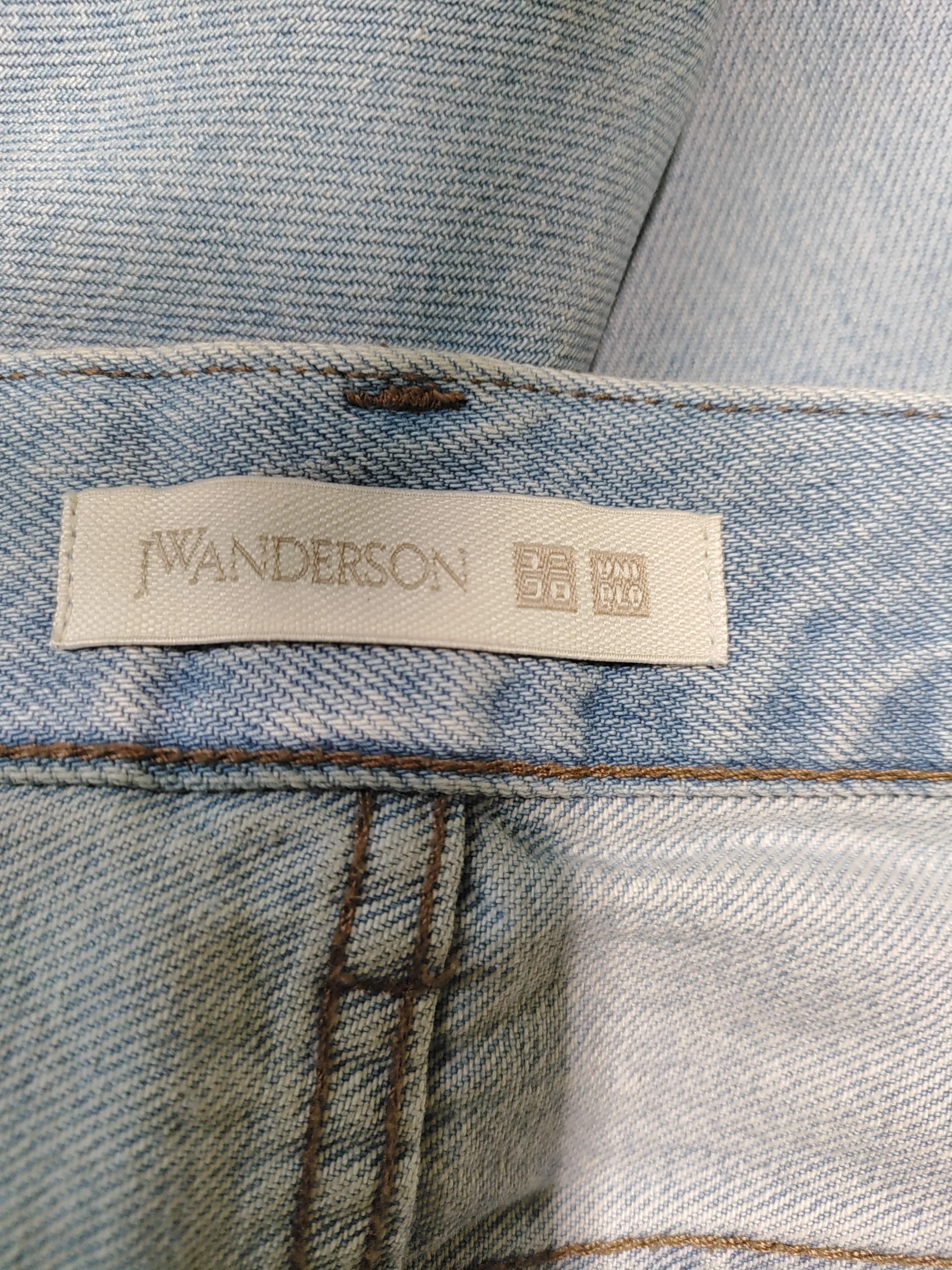 JW Anderson X Uniqlo Women's Jeans W 28 in; L 31 in Blue 100% Cotton Straight - Image 5