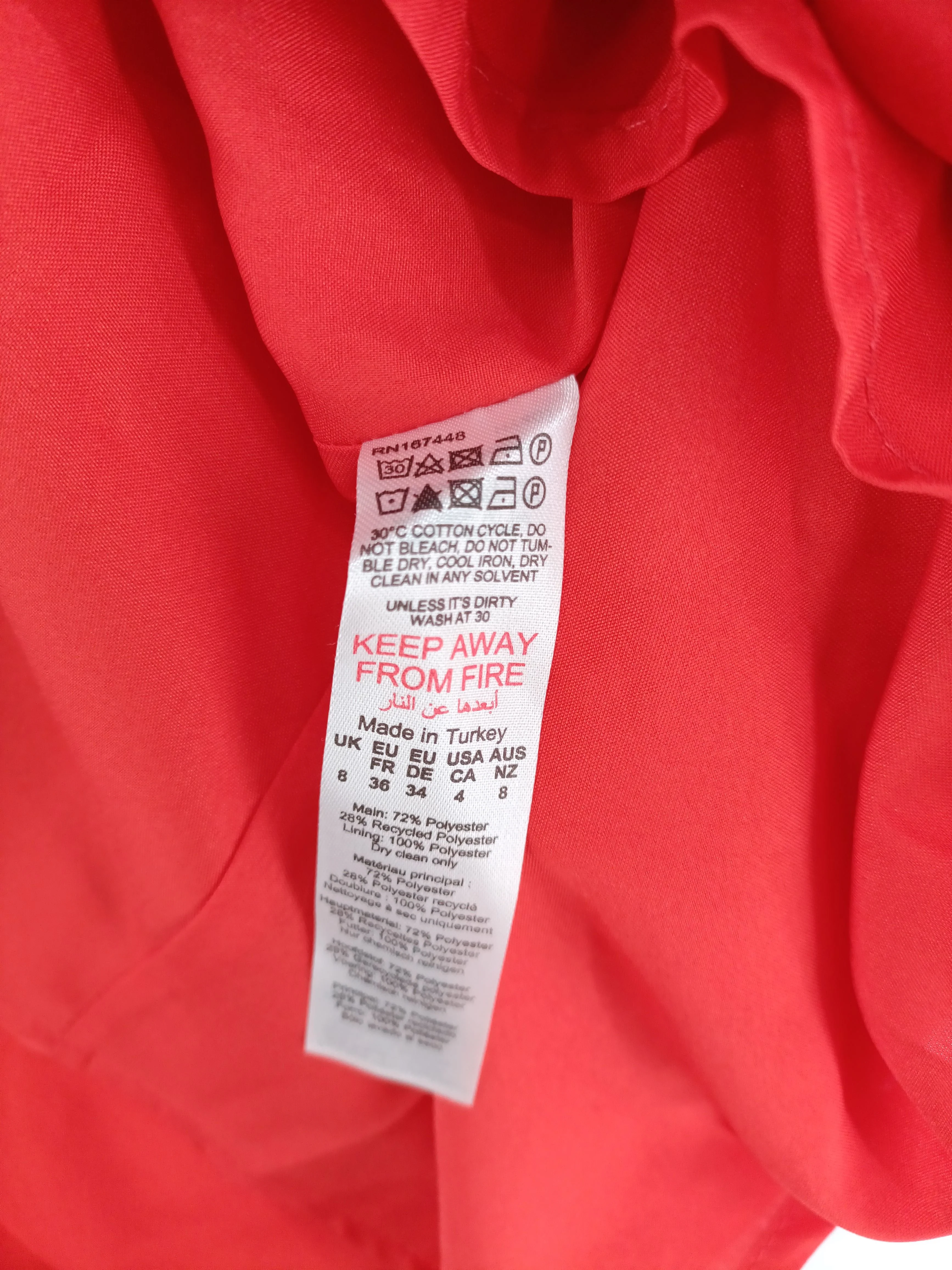Karen Millen A-Line Maxi Dress UK8 in Red RRP £189 - Image 7