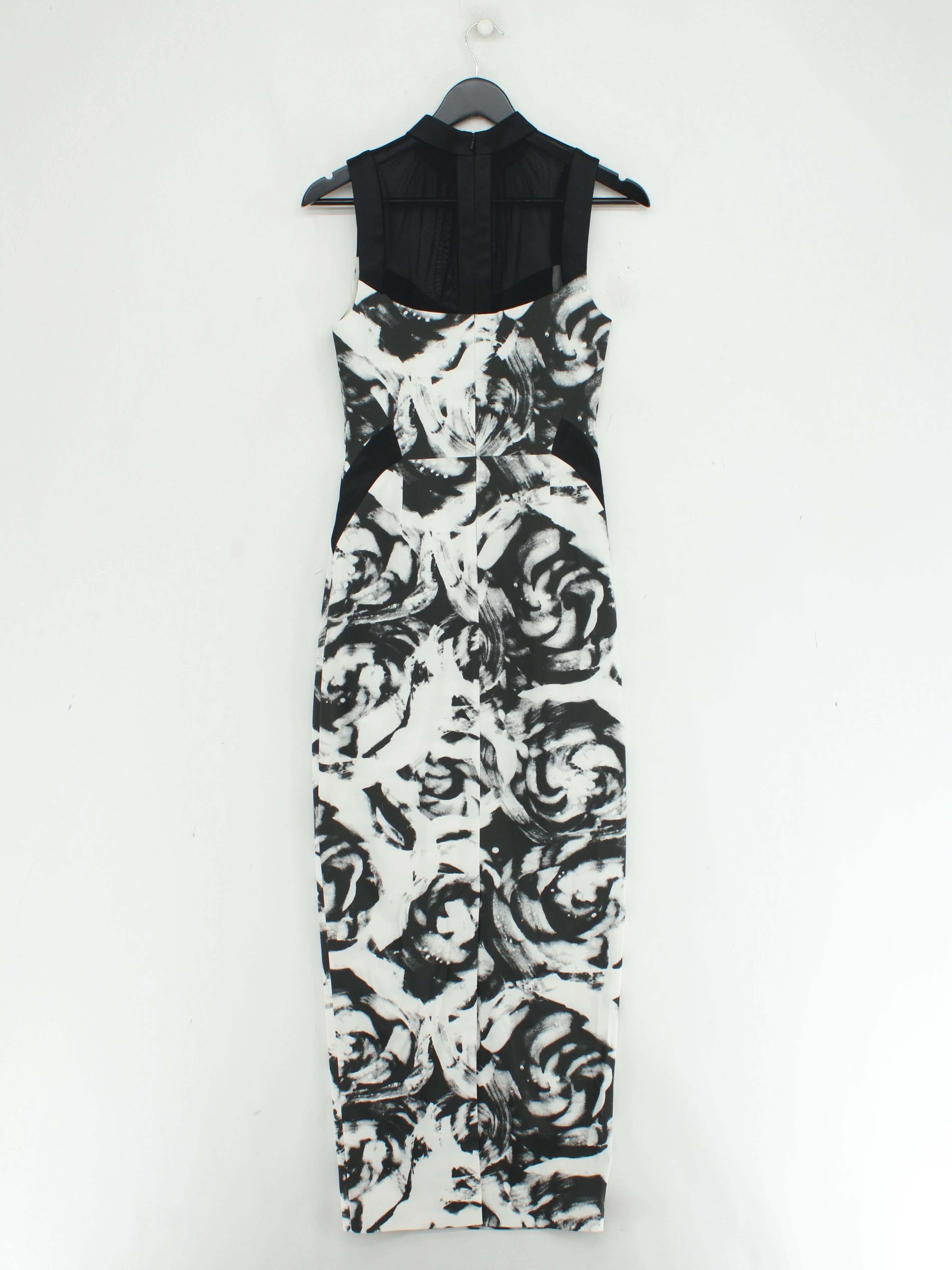 Karen Millen Bodycon Maxi Dress UK10 in Multi - Image 2