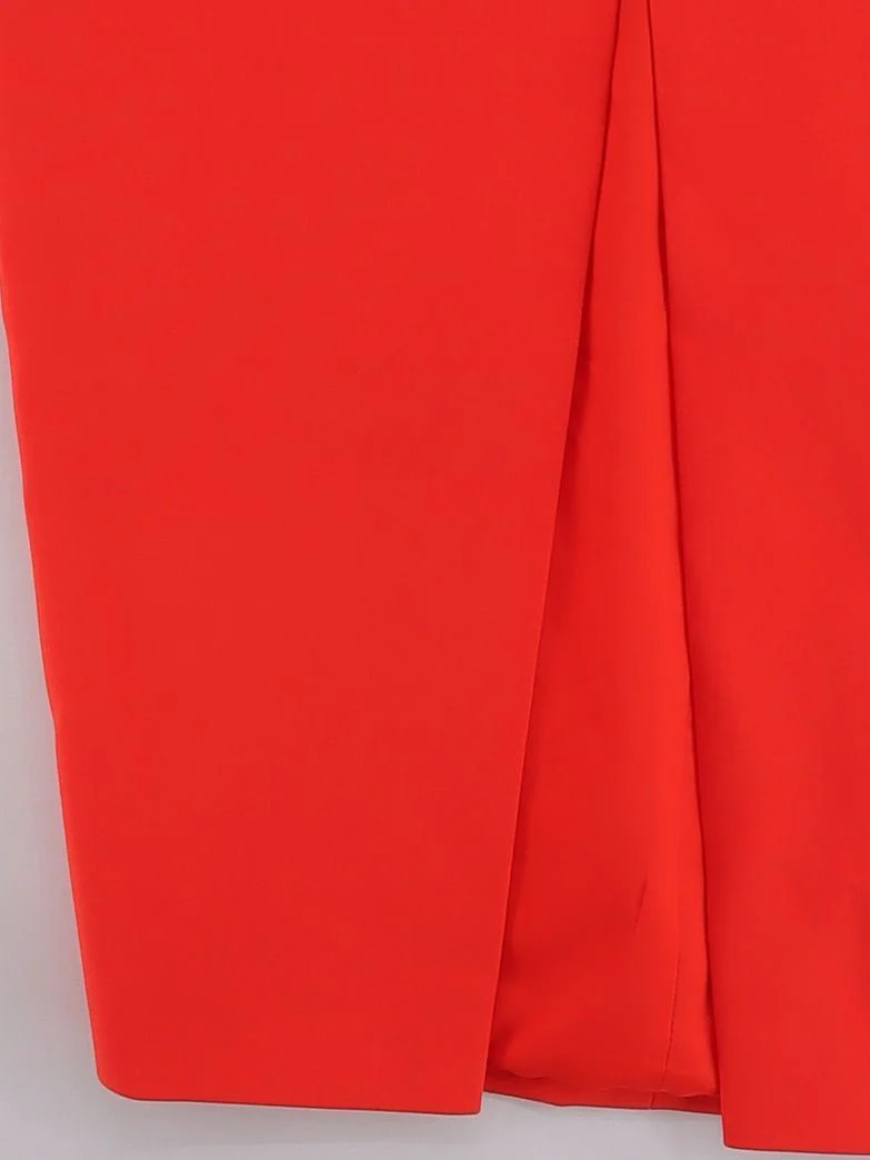 Karen Millen Bodycon Midi Dress UK12 in Red RRP £229 - Image 4