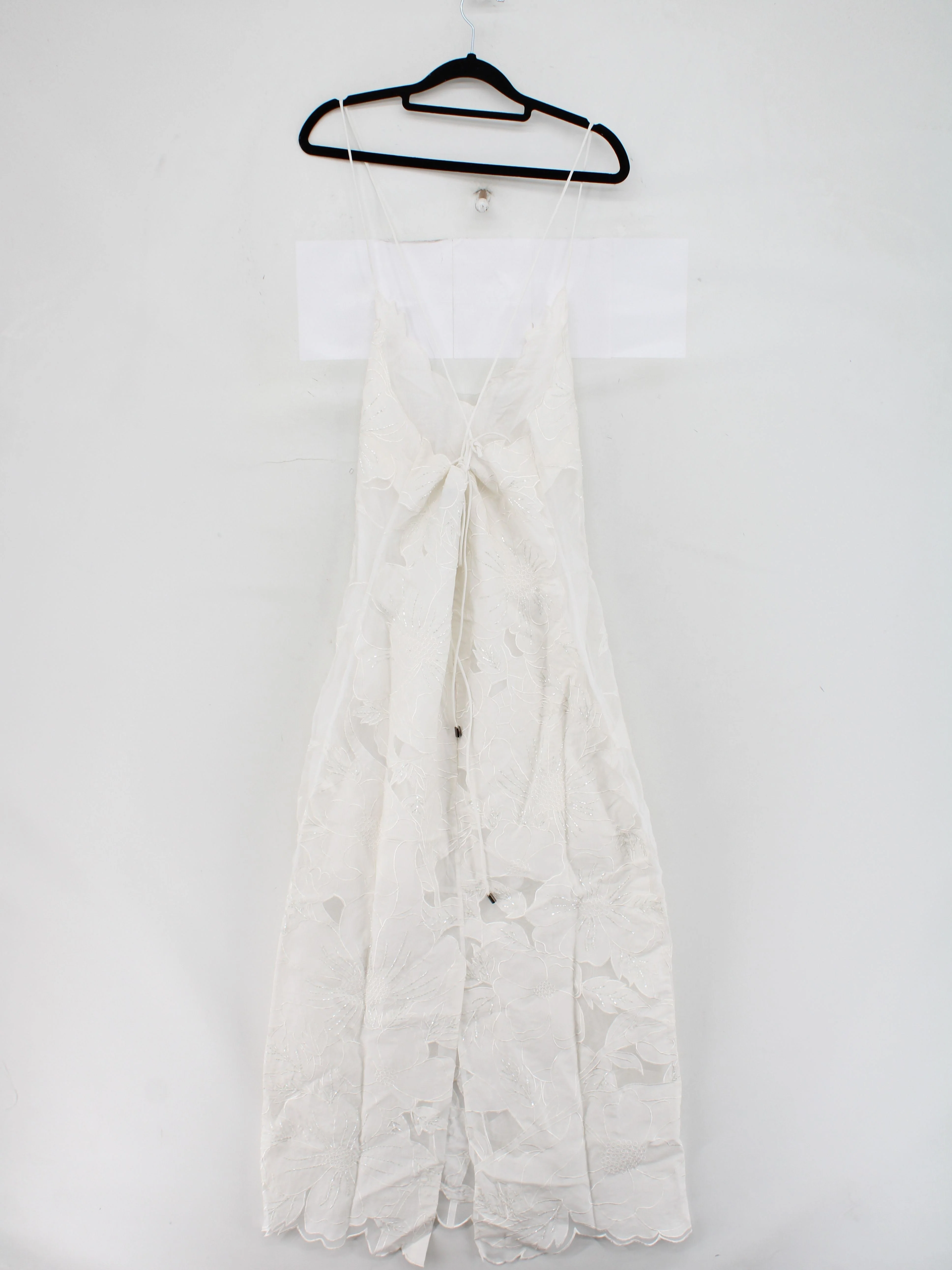 Karen Millen Bodycon Midi Dress UK12 in White RRP £349 - Image 3