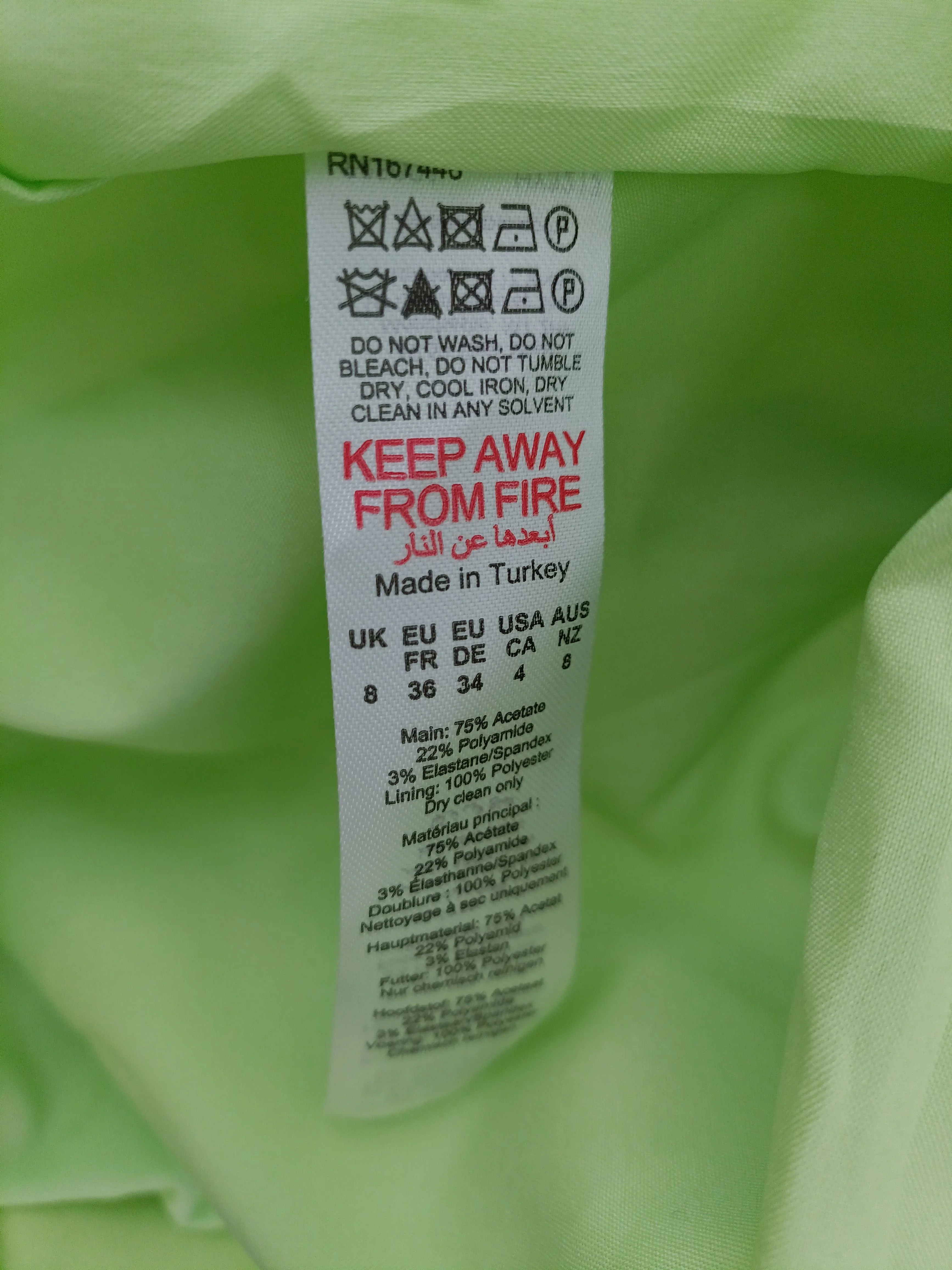 Karen Millen Bodycon Midi Dress UK8 in Green RRP £299 - Image 7
