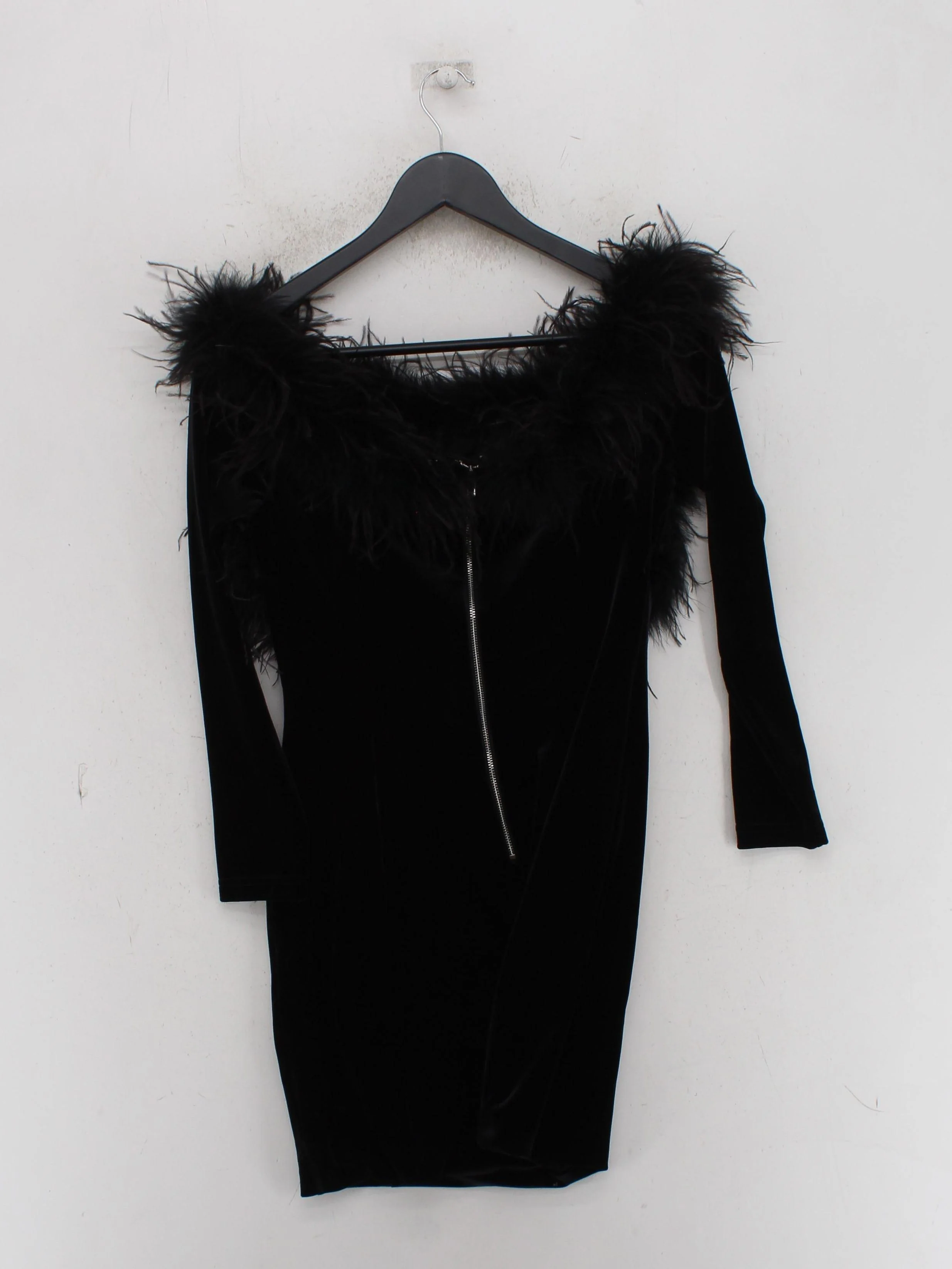 Karen Millen Bodycon Mini Dress UK10 in Black - Image 2