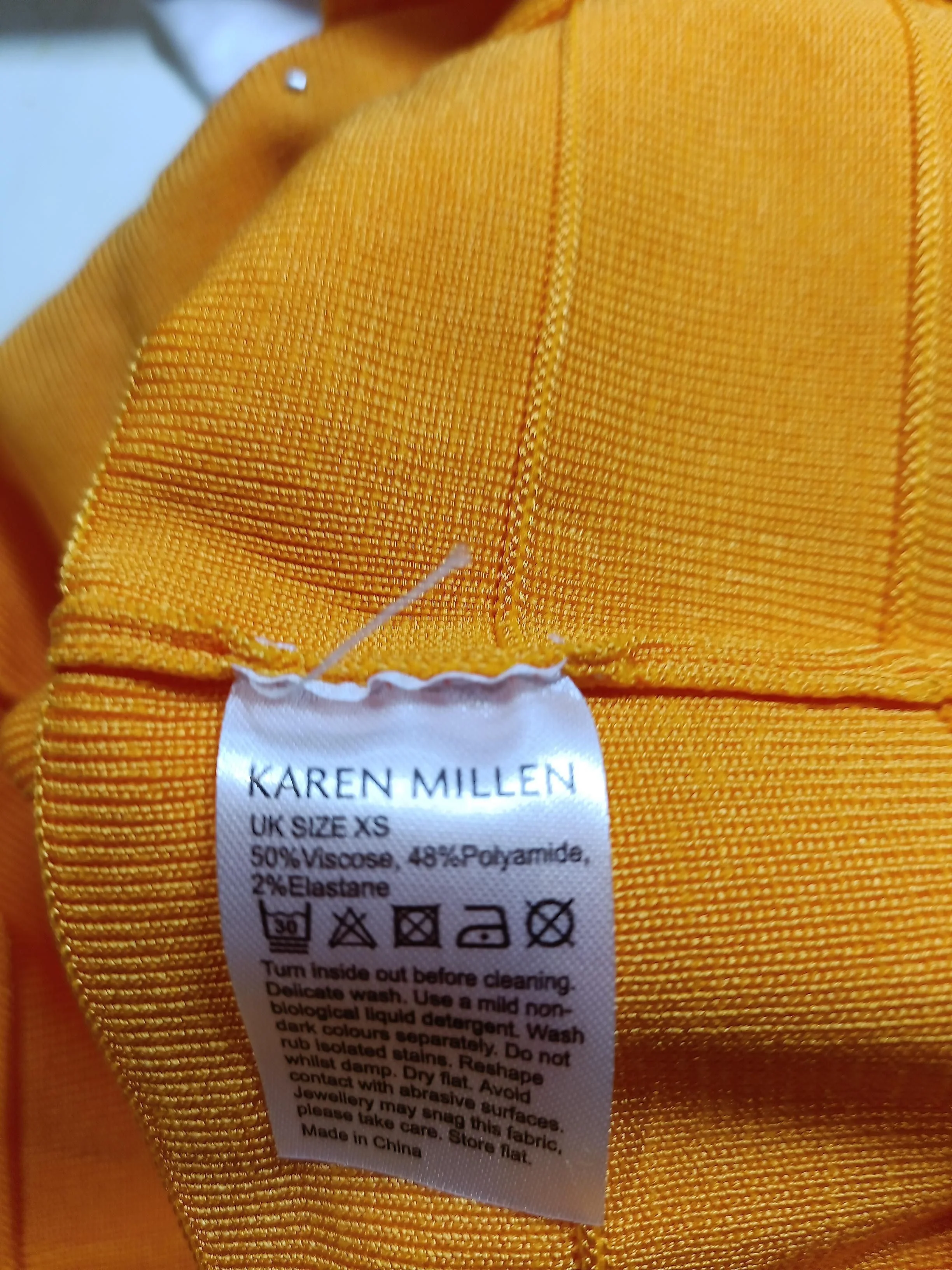Karen Millen Bodycon Mini Dress XS in Orange - Image 6